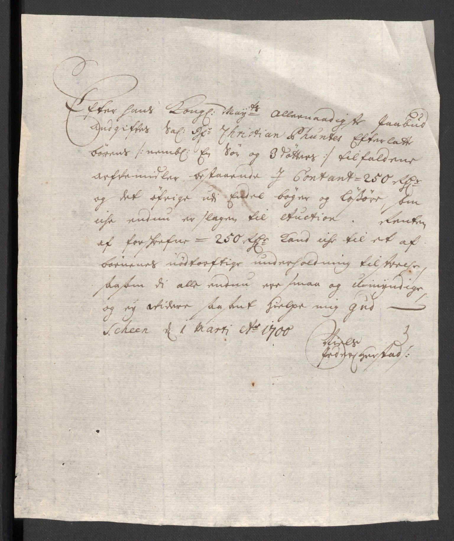 Rentekammeret inntil 1814, Reviderte regnskaper, Fogderegnskap, AV/RA-EA-4092/R36/L2104: Fogderegnskap Øvre og Nedre Telemark og Bamble, 1700, p. 438