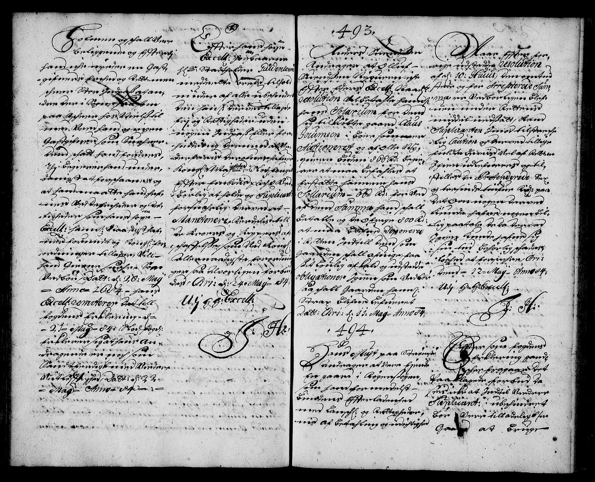 Stattholderembetet 1572-1771, AV/RA-EA-2870/Ae/L0001: Supplikasjons- og resolusjonsprotokoll, 1683-1684