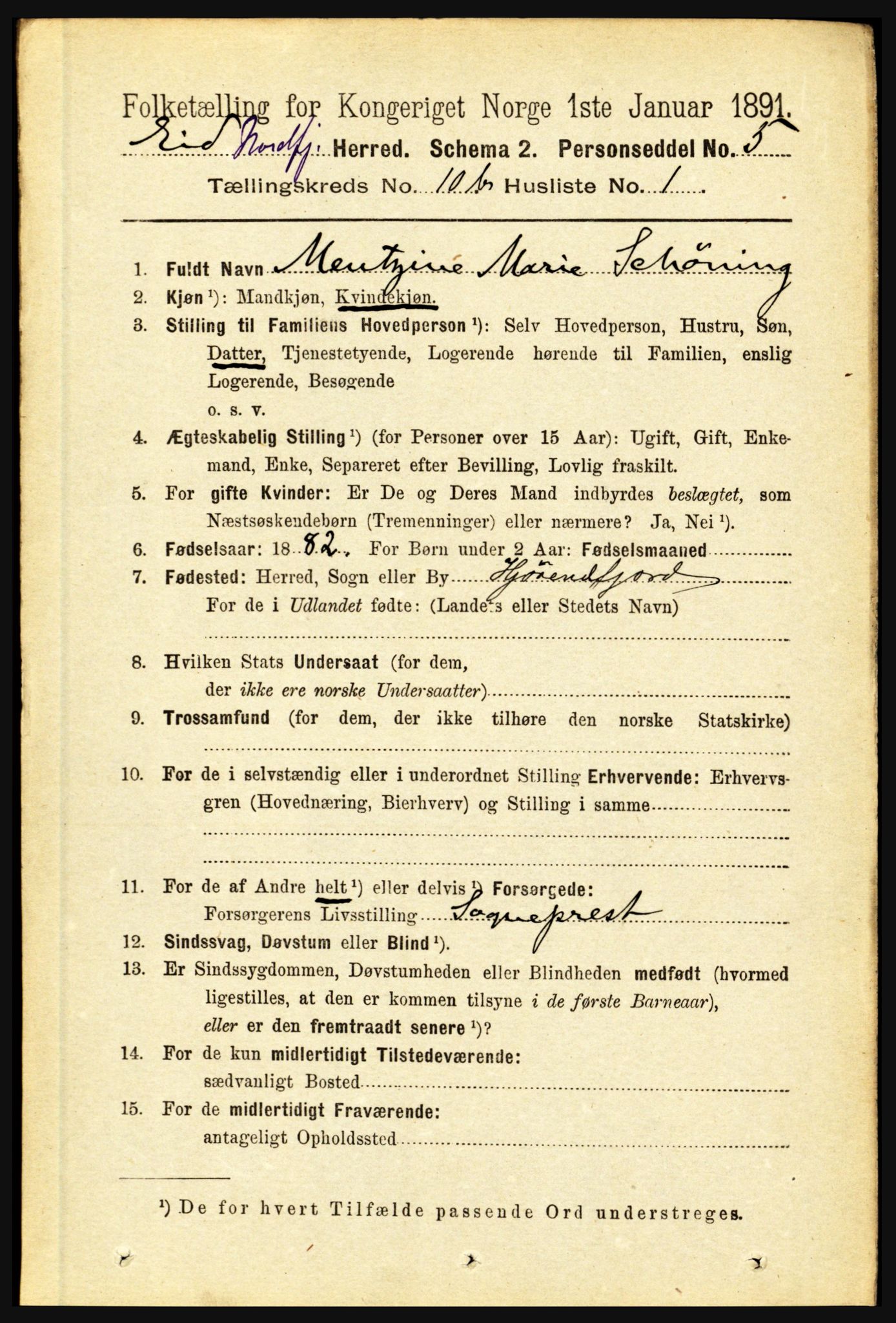 RA, 1891 census for 1443 Eid, 1891, p. 3340