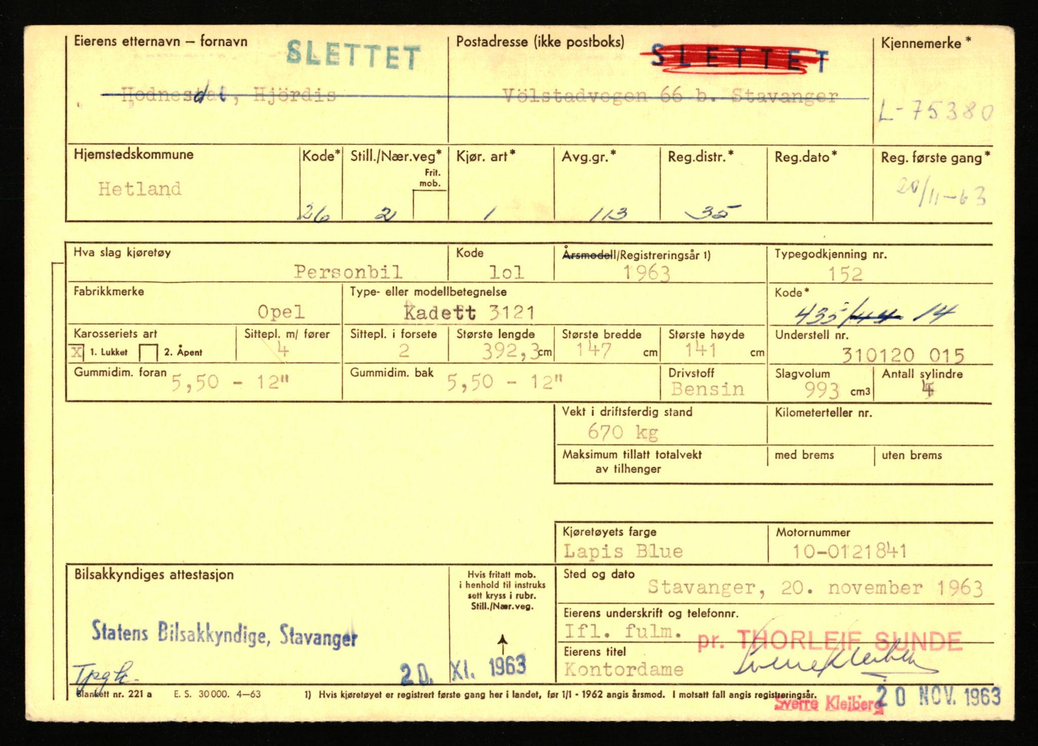 Stavanger trafikkstasjon, AV/SAST-A-101942/0/F/L0068: L-75000 - L-76799, 1930-1971, p. 513