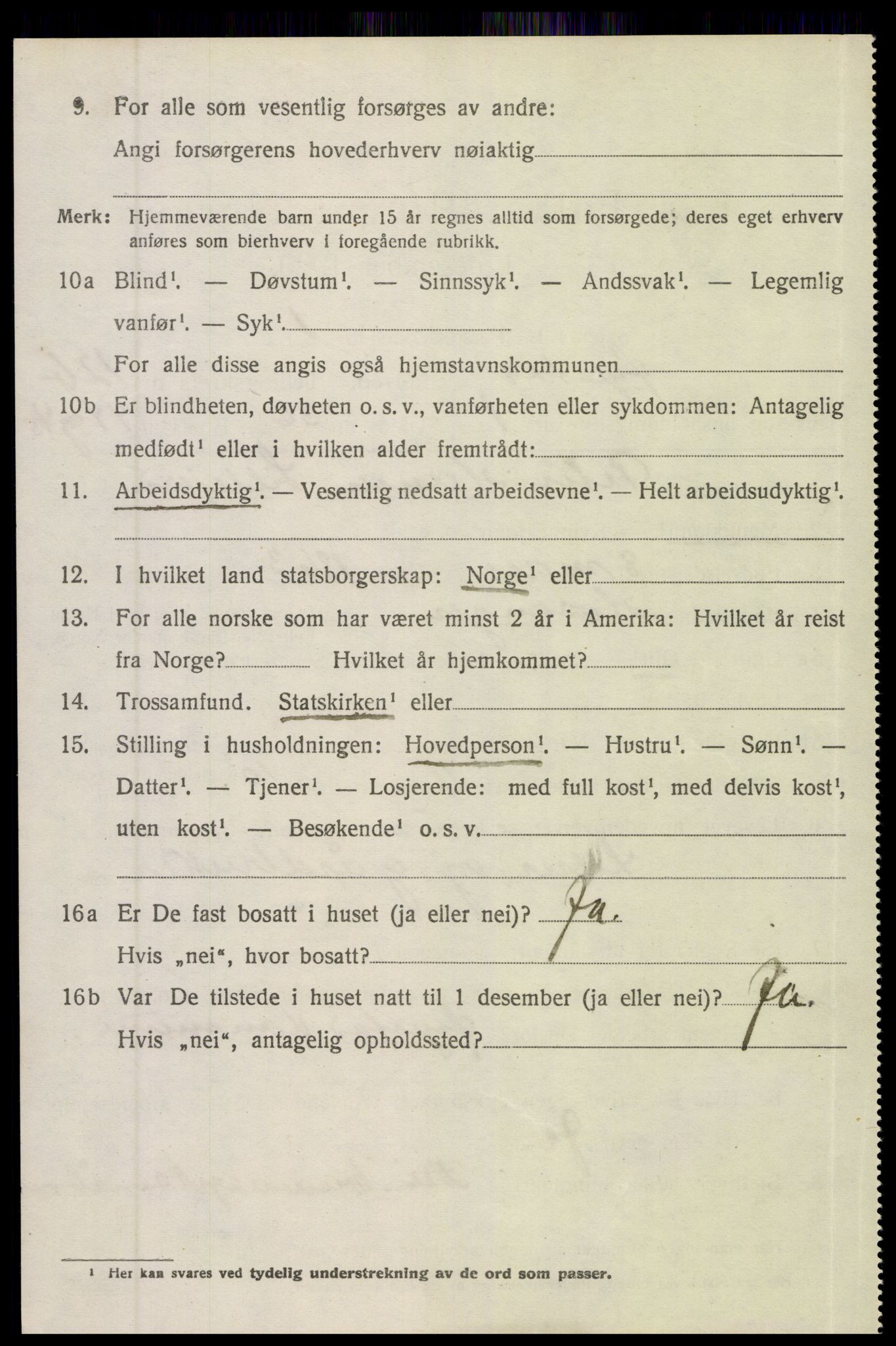 SAK, 1920 census for Øyestad, 1920, p. 7527