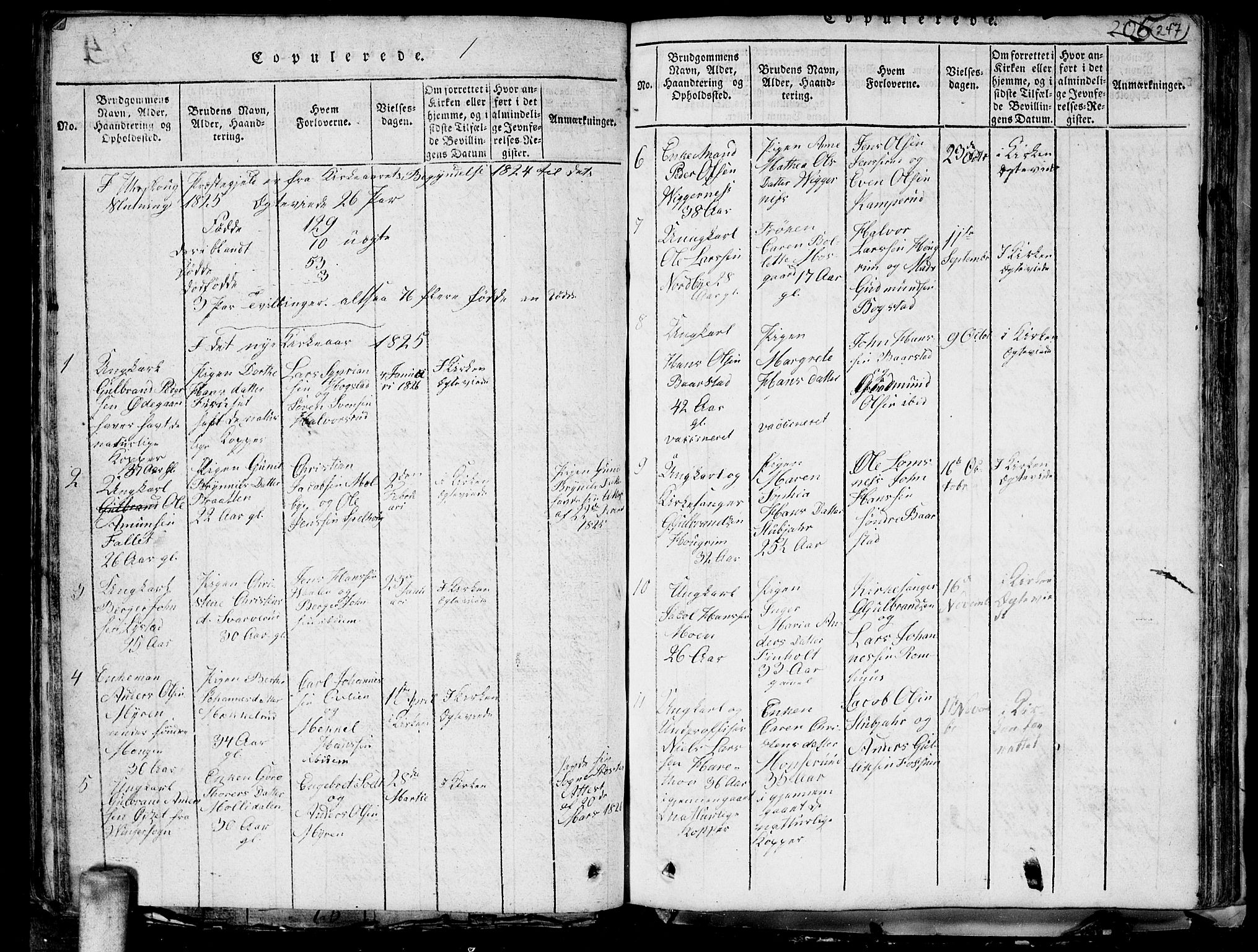Aurskog prestekontor Kirkebøker, SAO/A-10304a/G/Ga/L0001: Parish register (copy) no. I 1, 1814-1829, p. 247