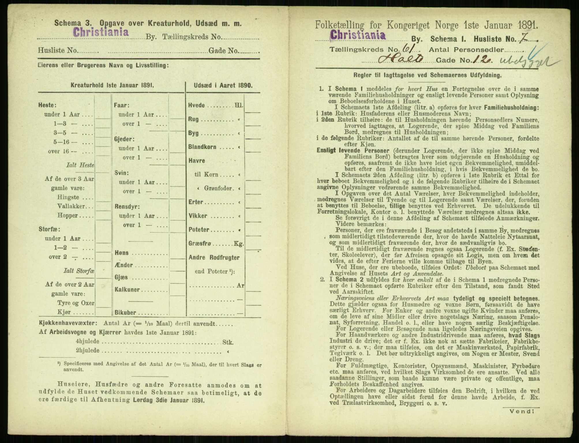 RA, 1891 census for 0301 Kristiania, 1891, p. 32333