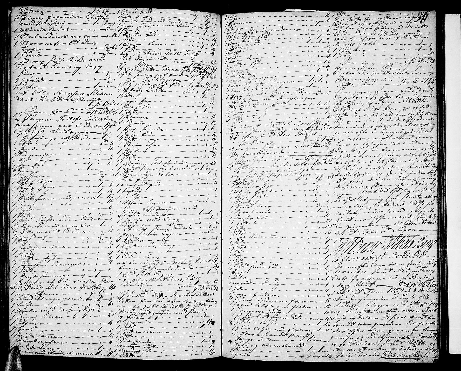 Nedre Telemark sorenskriveri, AV/SAKO-A-135/H/Hb/Hba/L0011: Skifteprotokoll, 1736-1740, p. 310b-311a