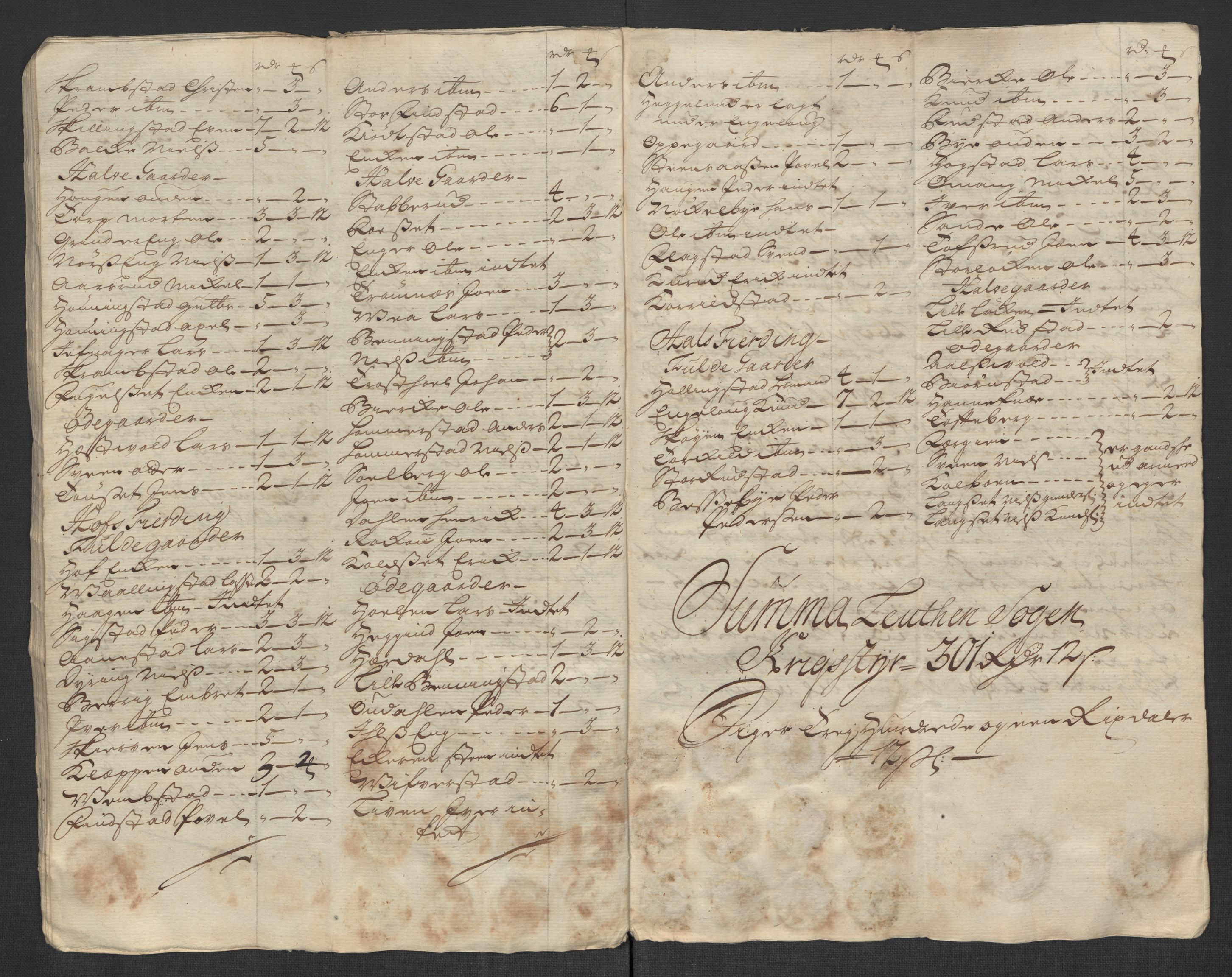 Rentekammeret inntil 1814, Reviderte regnskaper, Fogderegnskap, AV/RA-EA-4092/R16/L1057: Fogderegnskap Hedmark, 1718, p. 170