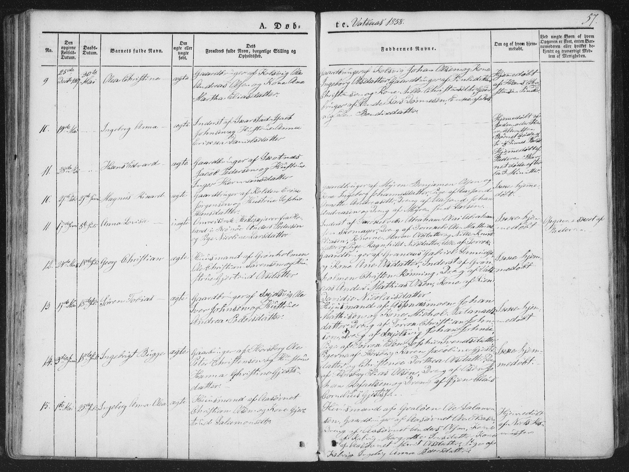 Ministerialprotokoller, klokkerbøker og fødselsregistre - Nordland, SAT/A-1459/810/L0144: Parish register (official) no. 810A07 /1, 1841-1862, p. 57