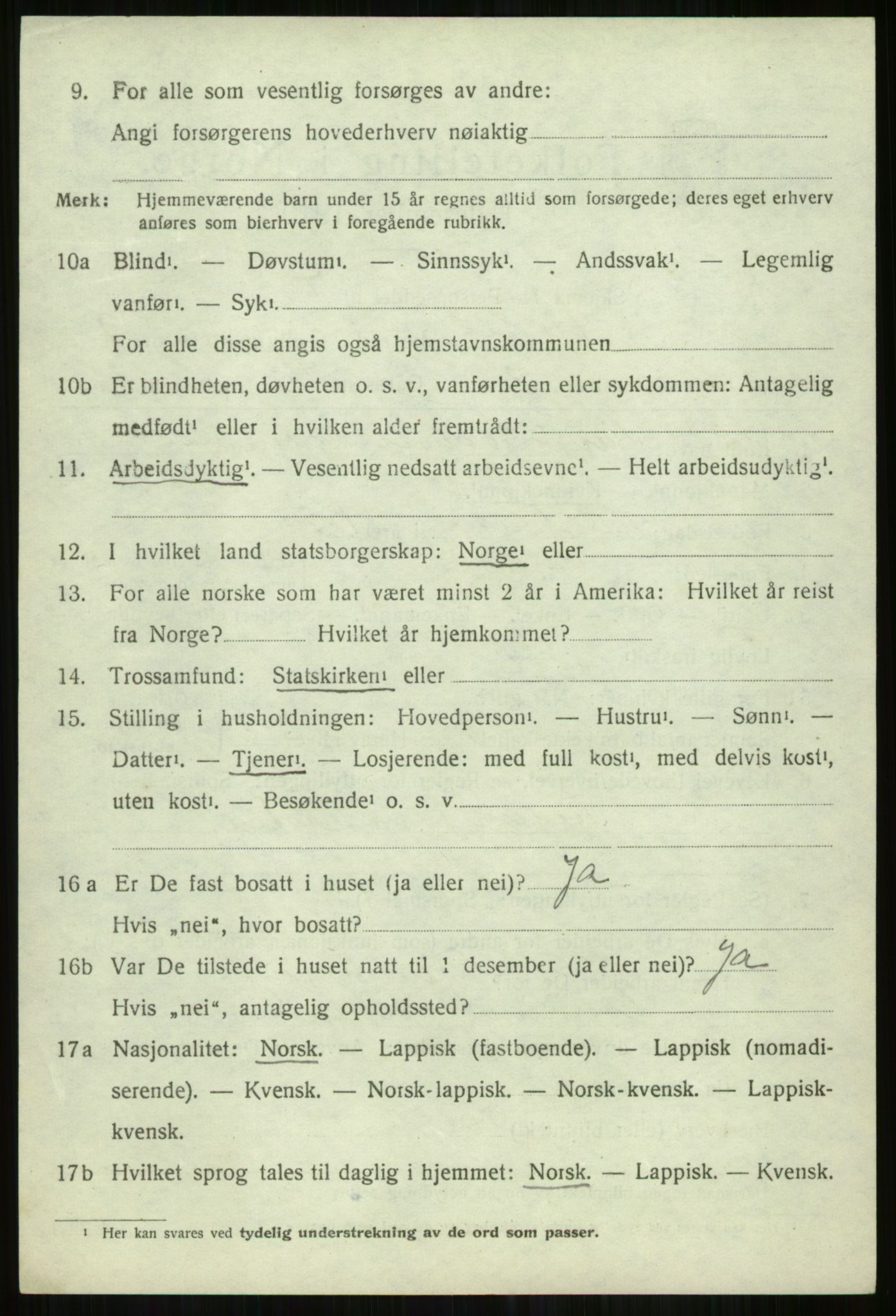 SATØ, 1920 census for Skjervøy, 1920, p. 5130