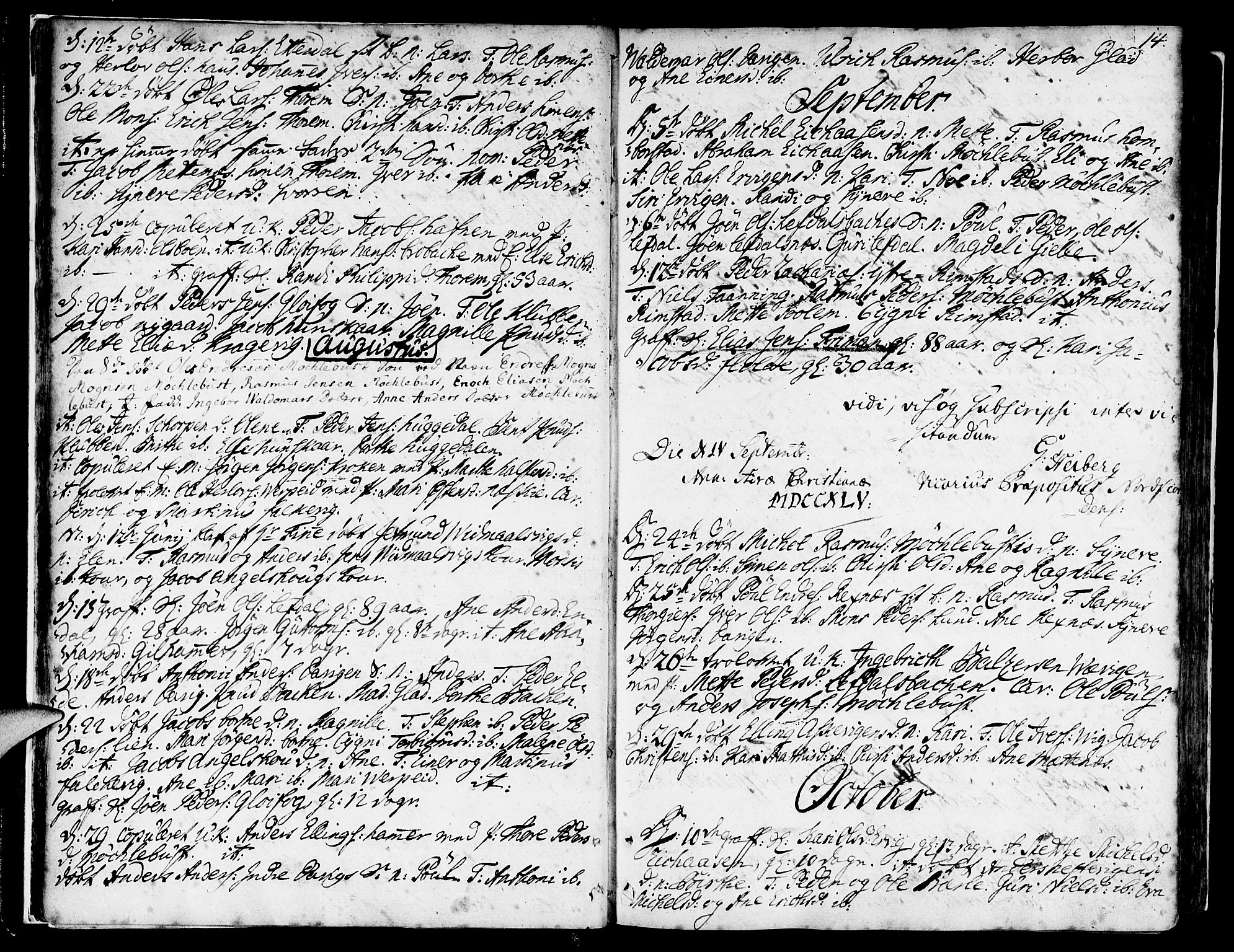 Davik sokneprestembete, AV/SAB-A-79701/H/Haa/Haaa/L0002: Parish register (official) no. A 2, 1742-1816, p. 14