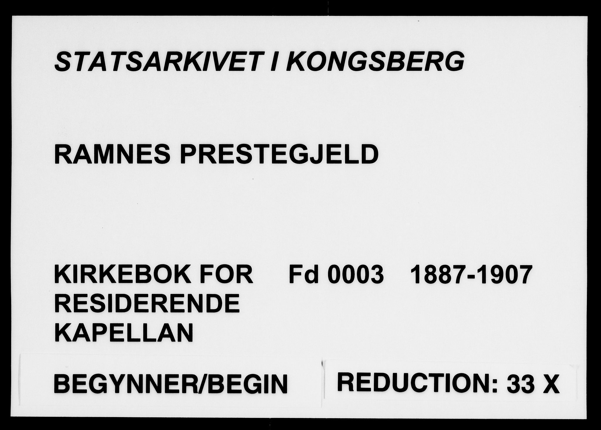 Ramnes kirkebøker, AV/SAKO-A-314/F/Fd/L0003: Curate's parish register no. IV 3, 1887-1907