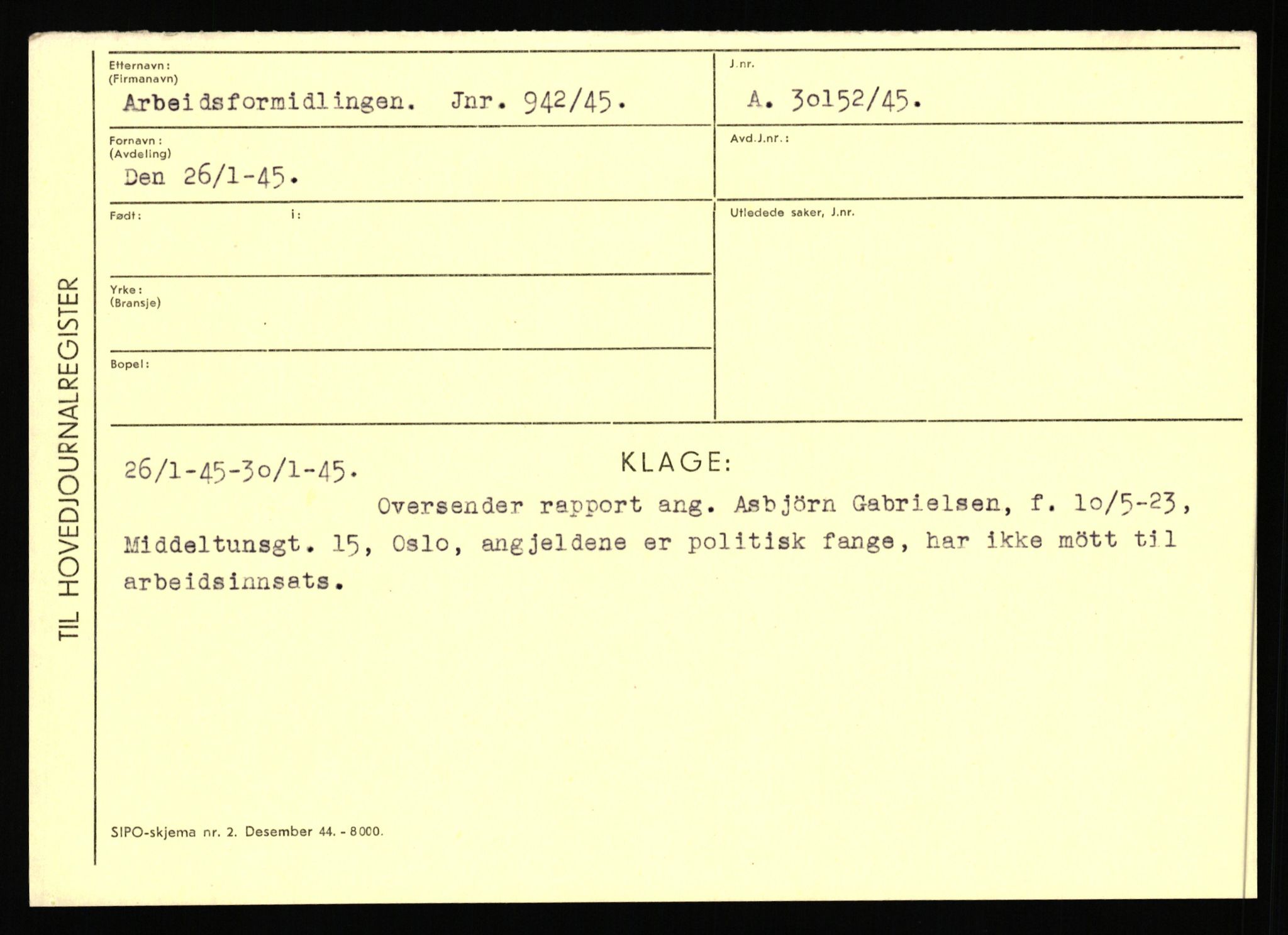 Statspolitiet - Hovedkontoret / Osloavdelingen, AV/RA-S-1329/C/Ca/L0001: Aabakken - Armann, 1943-1945, p. 5196