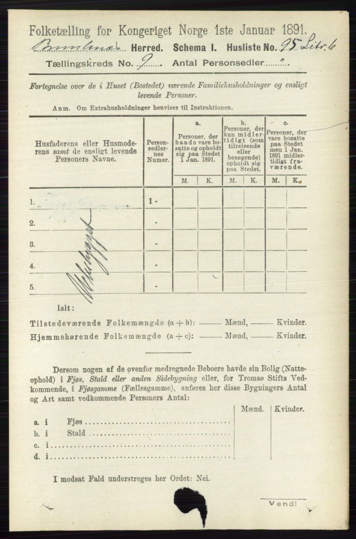 RA, 1891 census for 0726 Brunlanes, 1891, p. 4126