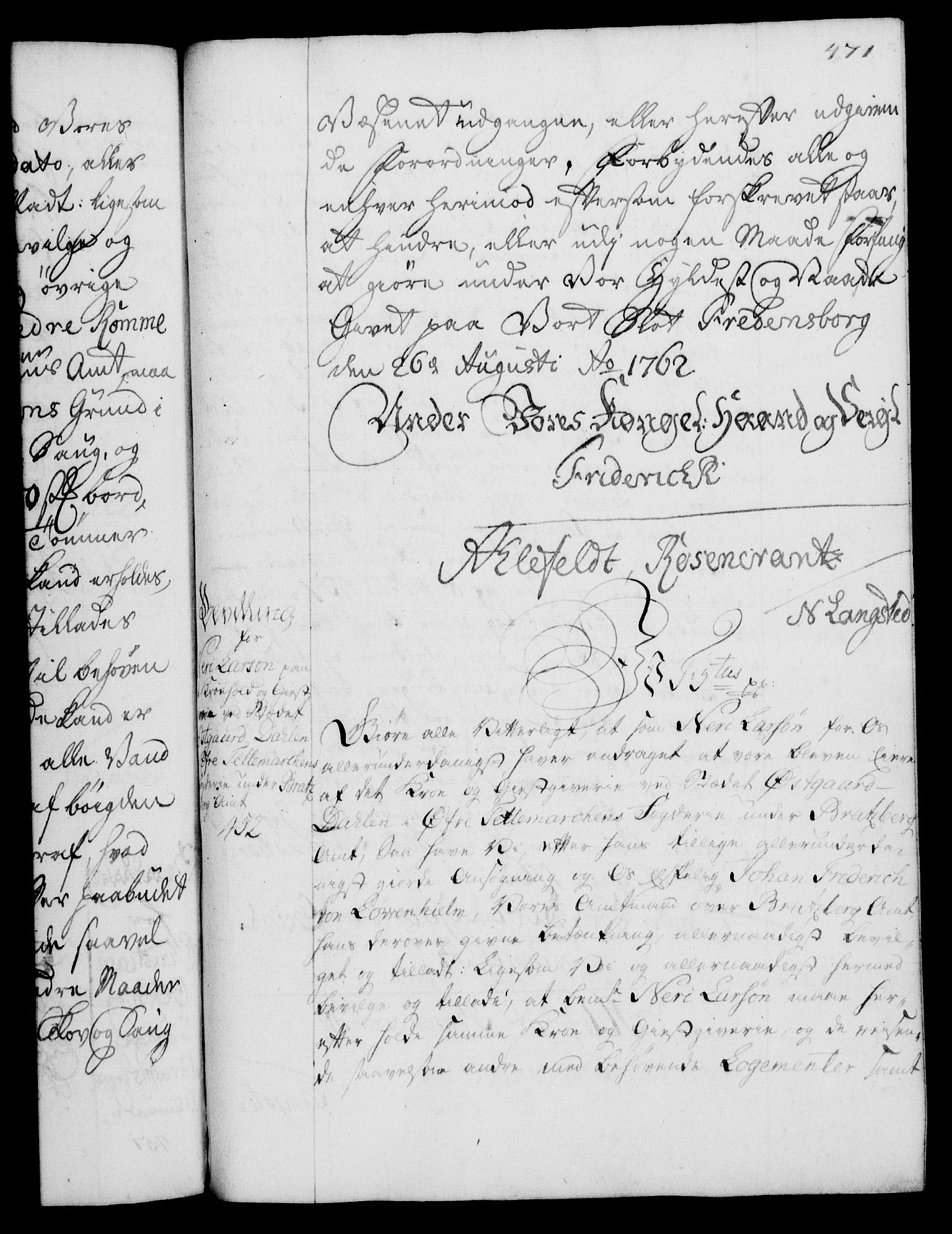 Rentekammeret, Kammerkanselliet, AV/RA-EA-3111/G/Gg/Gga/L0007: Norsk ekspedisjonsprotokoll med register (merket RK 53.7), 1759-1768, p. 471