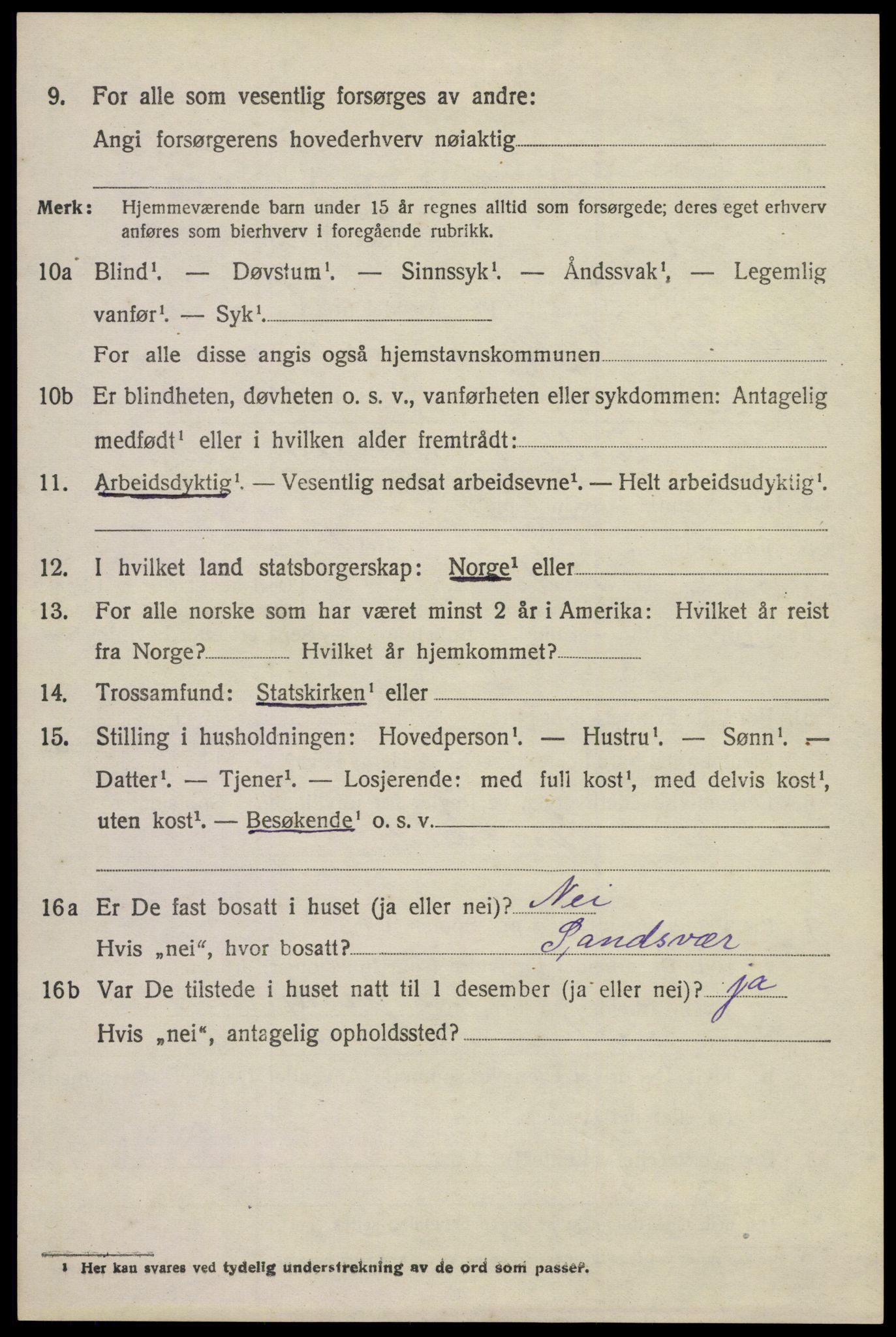 SAKO, 1920 census for Lardal, 1920, p. 2130