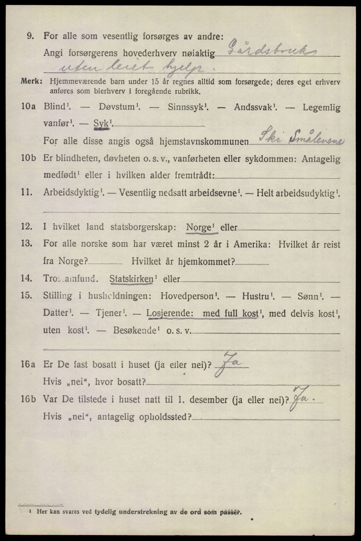 SAKO, 1920 census for Sem, 1920, p. 7538