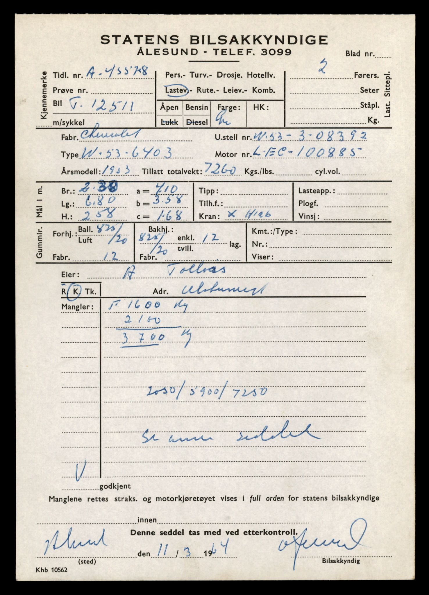 Møre og Romsdal vegkontor - Ålesund trafikkstasjon, SAT/A-4099/F/Fe/L0034: Registreringskort for kjøretøy T 12500 - T 12652, 1927-1998, p. 242