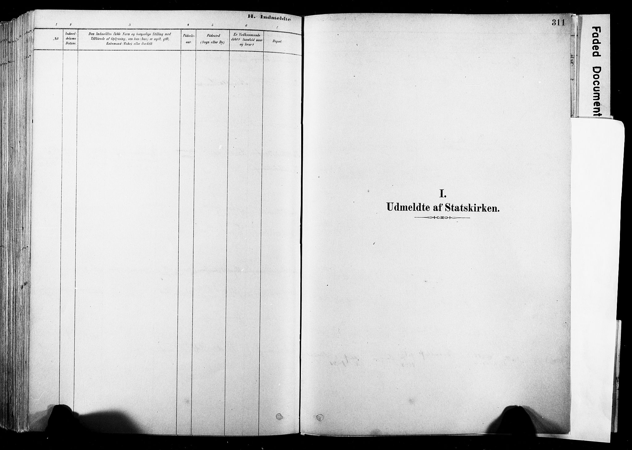 Strømsø kirkebøker, SAKO/A-246/F/Fb/L0006: Parish register (official) no. II 6, 1879-1910, p. 311