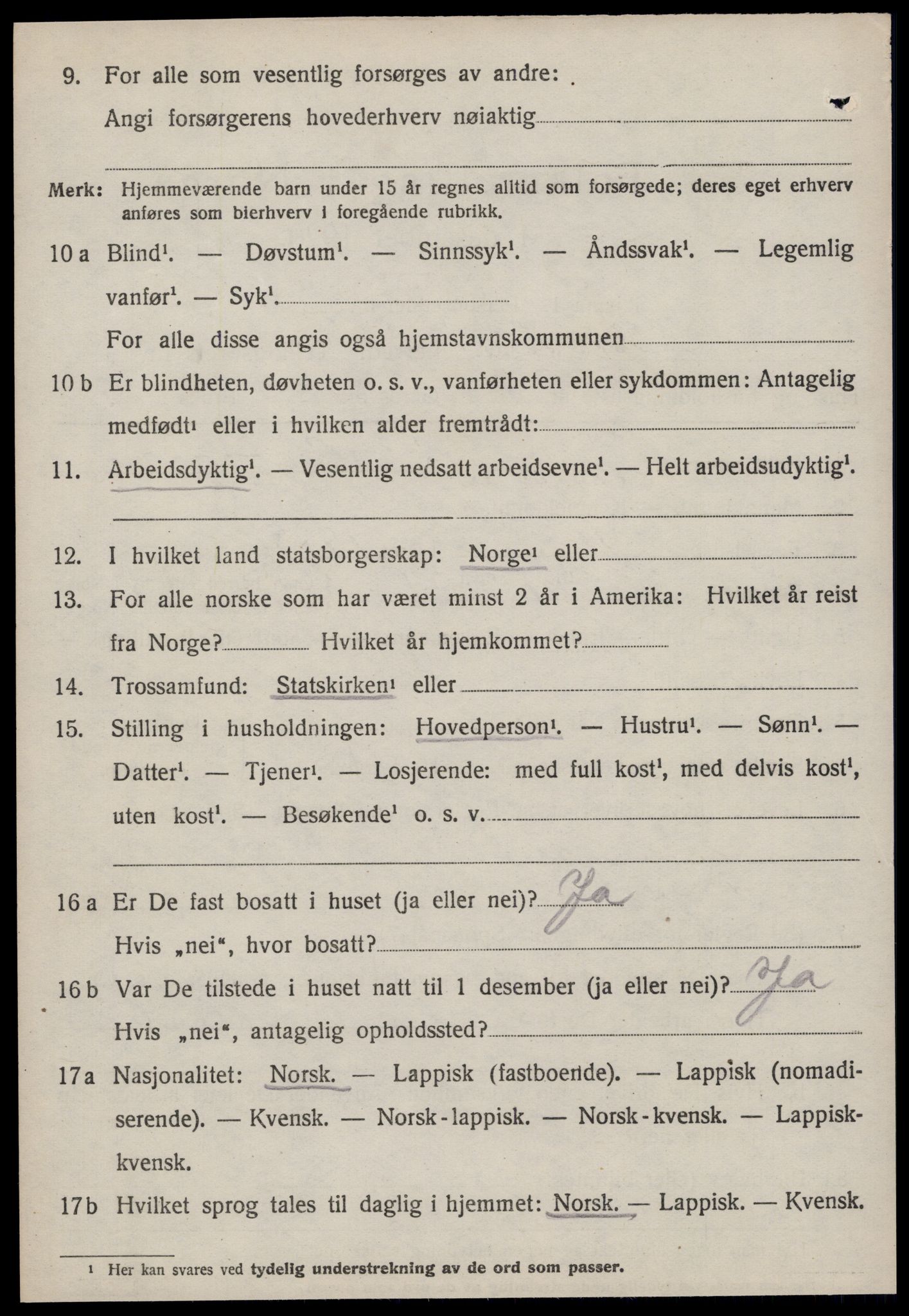 SAT, 1920 census for Meldal, 1920, p. 8198