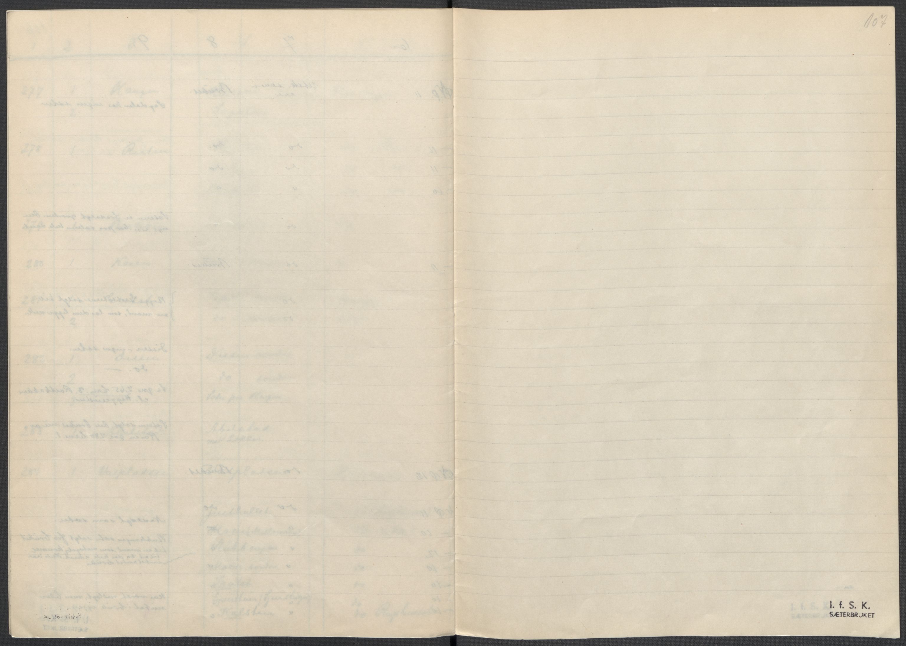 Instituttet for sammenlignende kulturforskning, RA/PA-0424/F/Fc/L0004/0001: Eske B4: / Oppland (perm VII), 1934-1936, p. 107