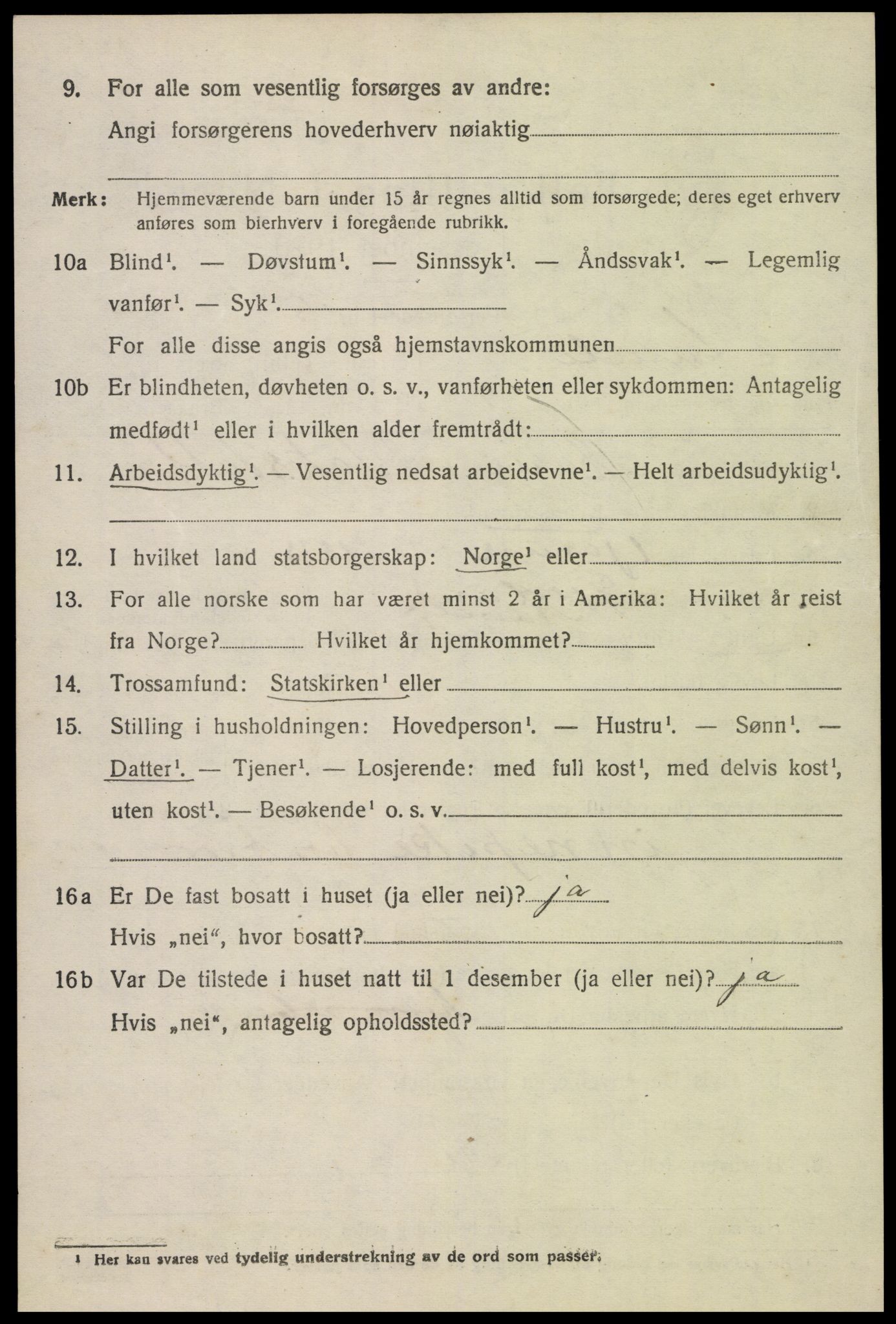 SAK, 1920 census for Åmli, 1920, p. 2720