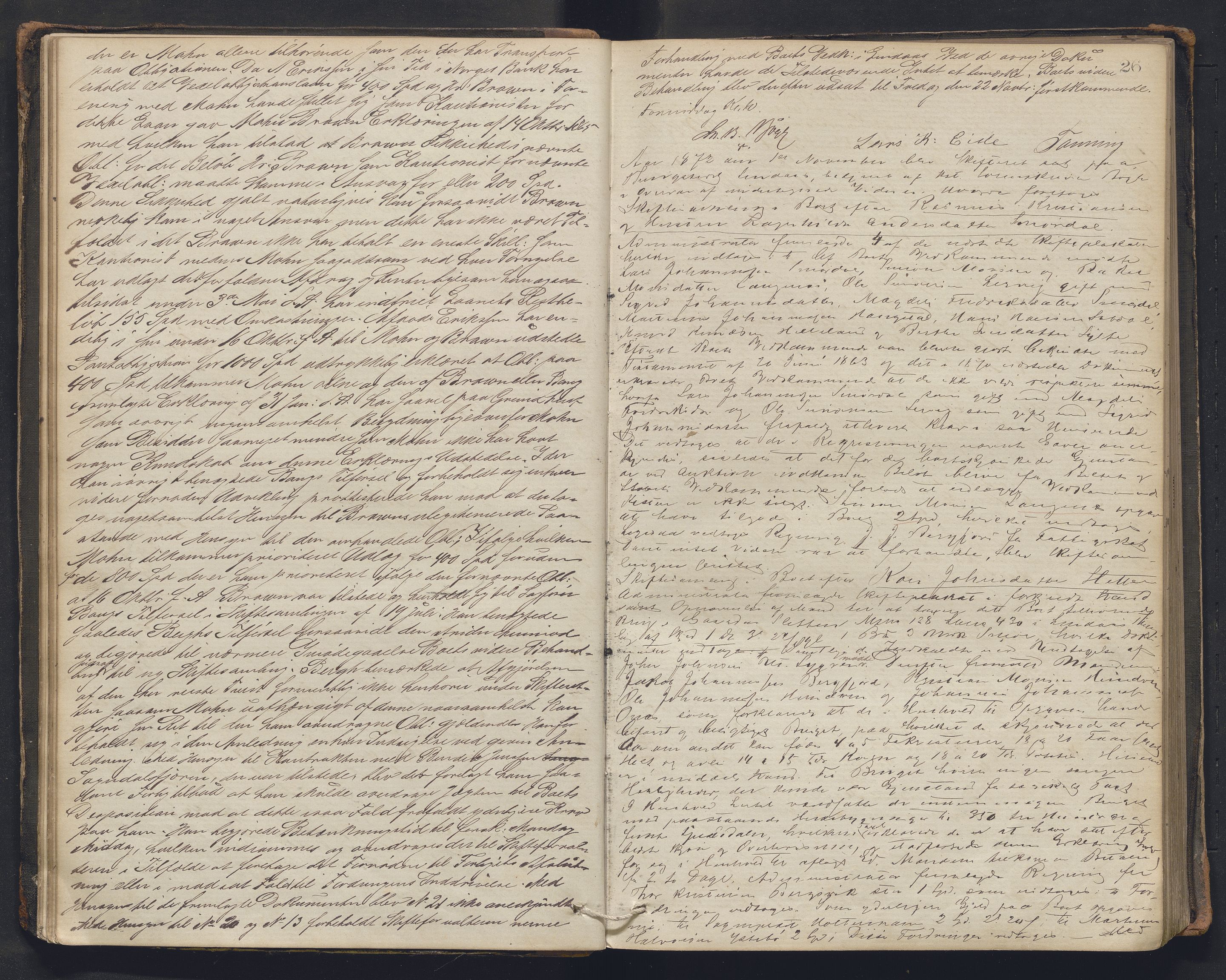 Nordhordland sorenskrivar, AV/SAB-A-2901/1/H/Hc/L0002: Skifteforhandlingsprotokollar, 1871-1878, p. 26