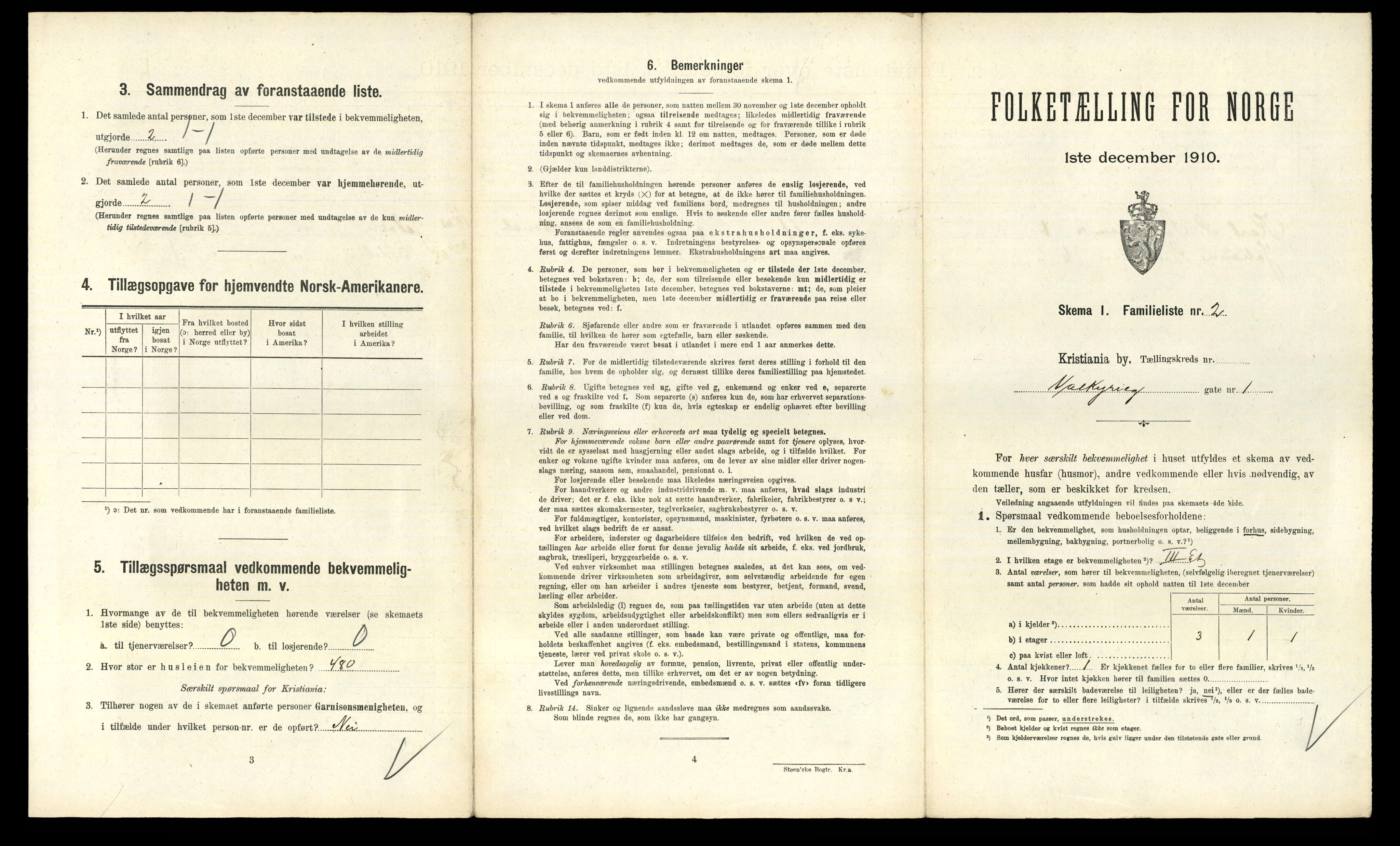 RA, 1910 census for Kristiania, 1910, p. 116657