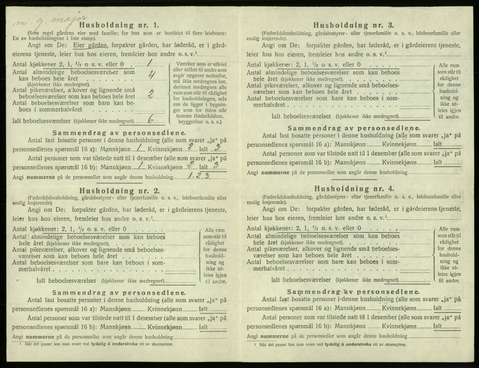 SAB, 1920 census for Os, 1920, p. 924