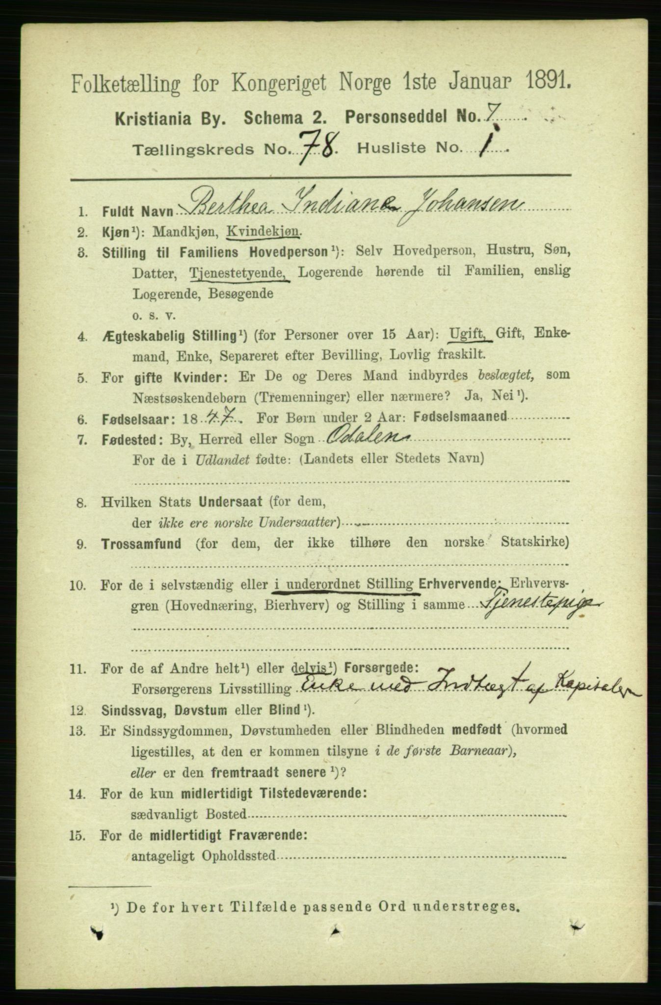 RA, 1891 census for 0301 Kristiania, 1891, p. 40902