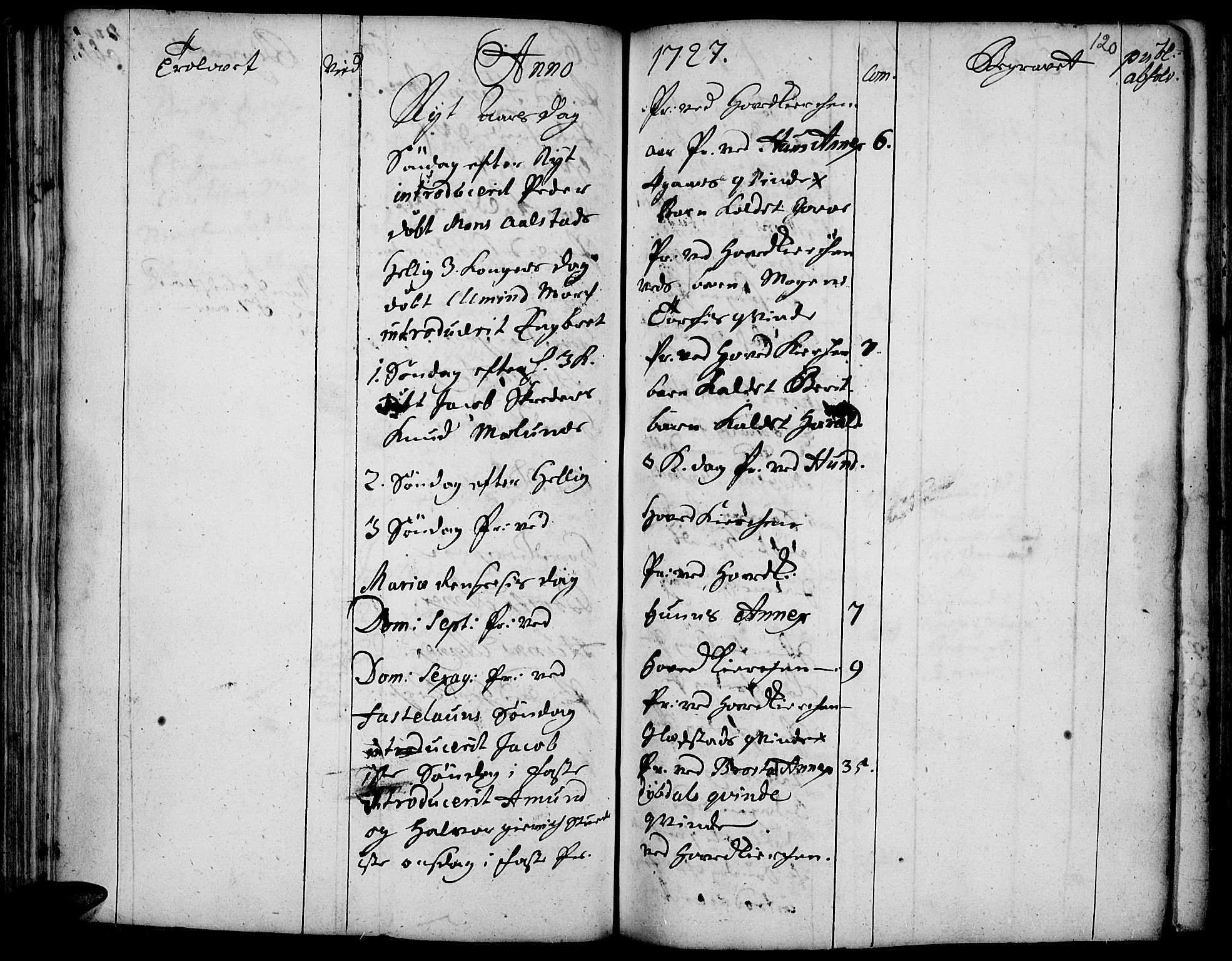 Vardal prestekontor, SAH/PREST-100/H/Ha/Haa/L0001: Parish register (official) no. 1, 1706-1748, p. 120