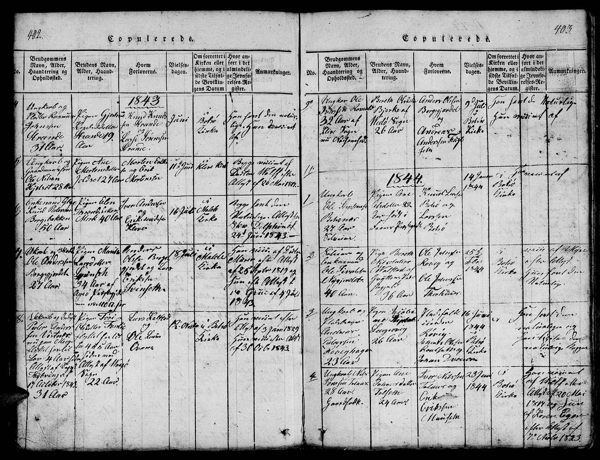 Ministerialprotokoller, klokkerbøker og fødselsregistre - Møre og Romsdal, SAT/A-1454/555/L0665: Parish register (copy) no. 555C01, 1818-1868, p. 402-403