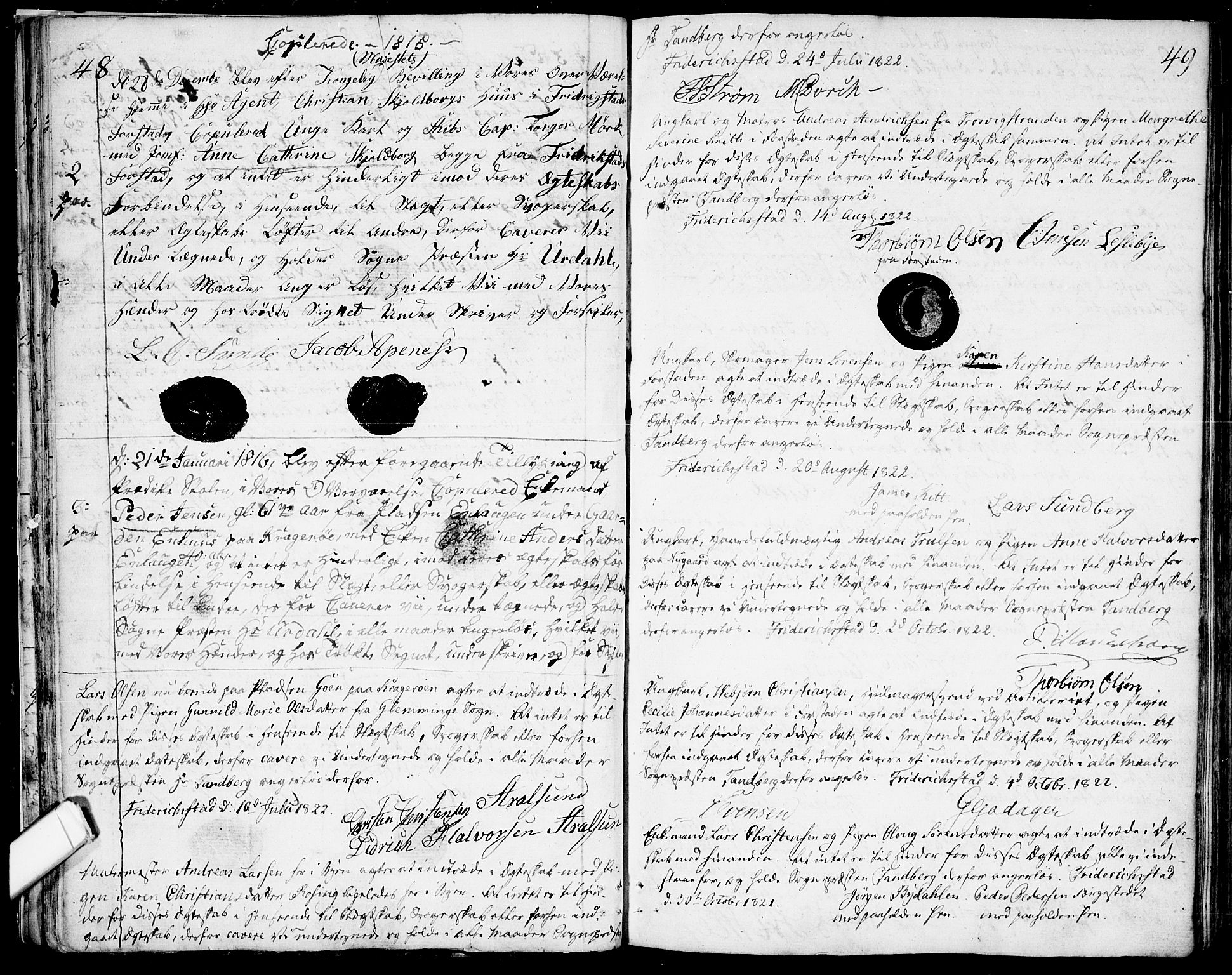 Glemmen prestekontor Kirkebøker, SAO/A-10908/F/Fa/L0003: Parish register (official) no. 3, 1803-1815, p. 48-49