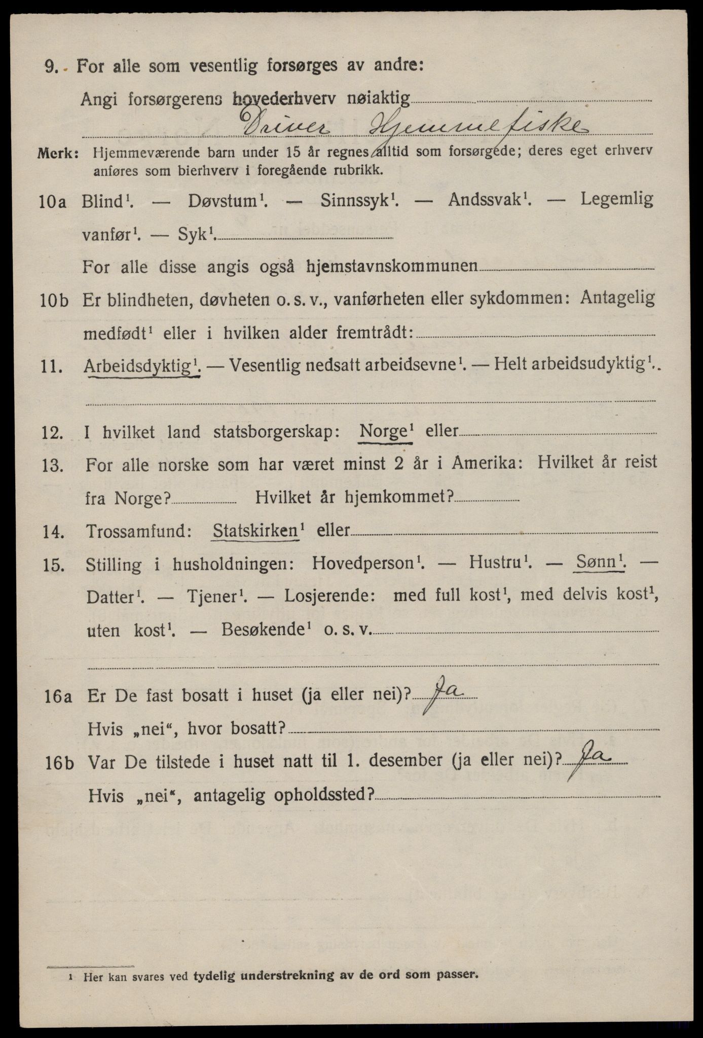 SAST, 1920 census for Eigersund, 1920, p. 4628