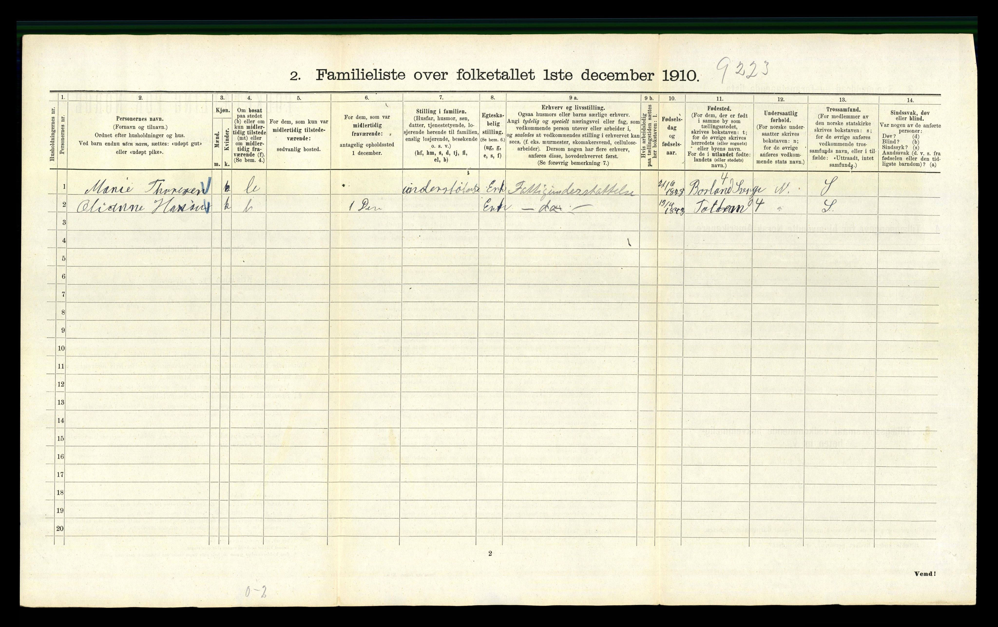 RA, 1910 census for Kristiania, 1910, p. 41372