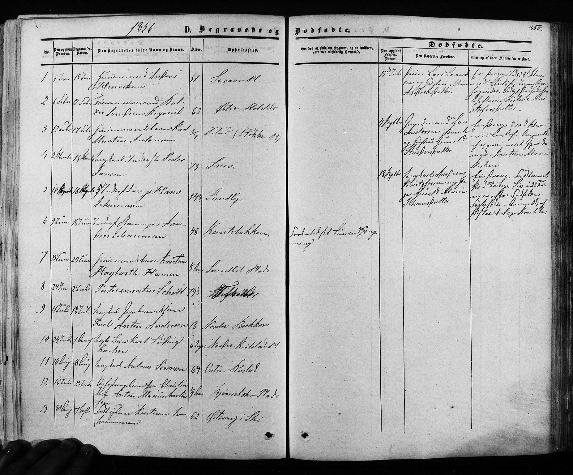 Ås prestekontor Kirkebøker, SAO/A-10894/F/Fa/L0007: Parish register (official) no. I 7, 1854-1870, p. 350
