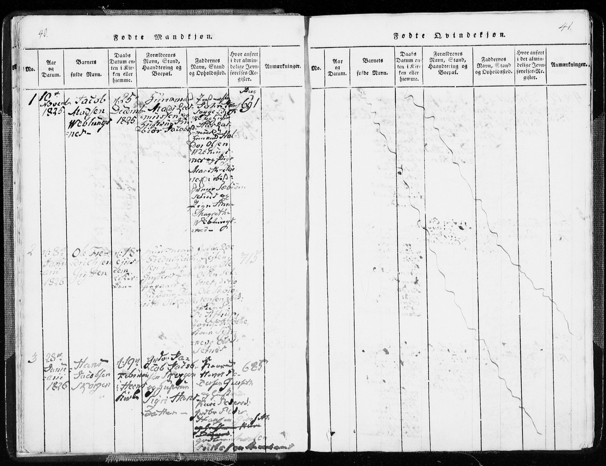 Ministerialprotokoller, klokkerbøker og fødselsregistre - Møre og Romsdal, SAT/A-1454/544/L0571: Parish register (official) no. 544A04, 1818-1853, p. 40-41