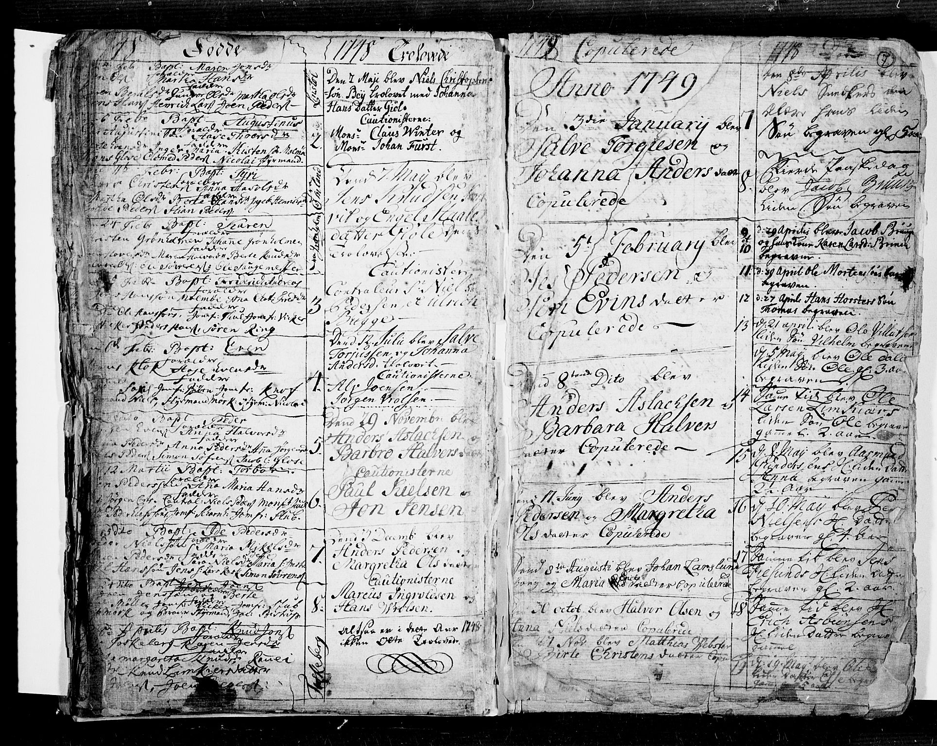 Risør sokneprestkontor, SAK/1111-0035/F/Fb/L0002: Parish register (copy) no. B 2, 1747-1812, p. 7
