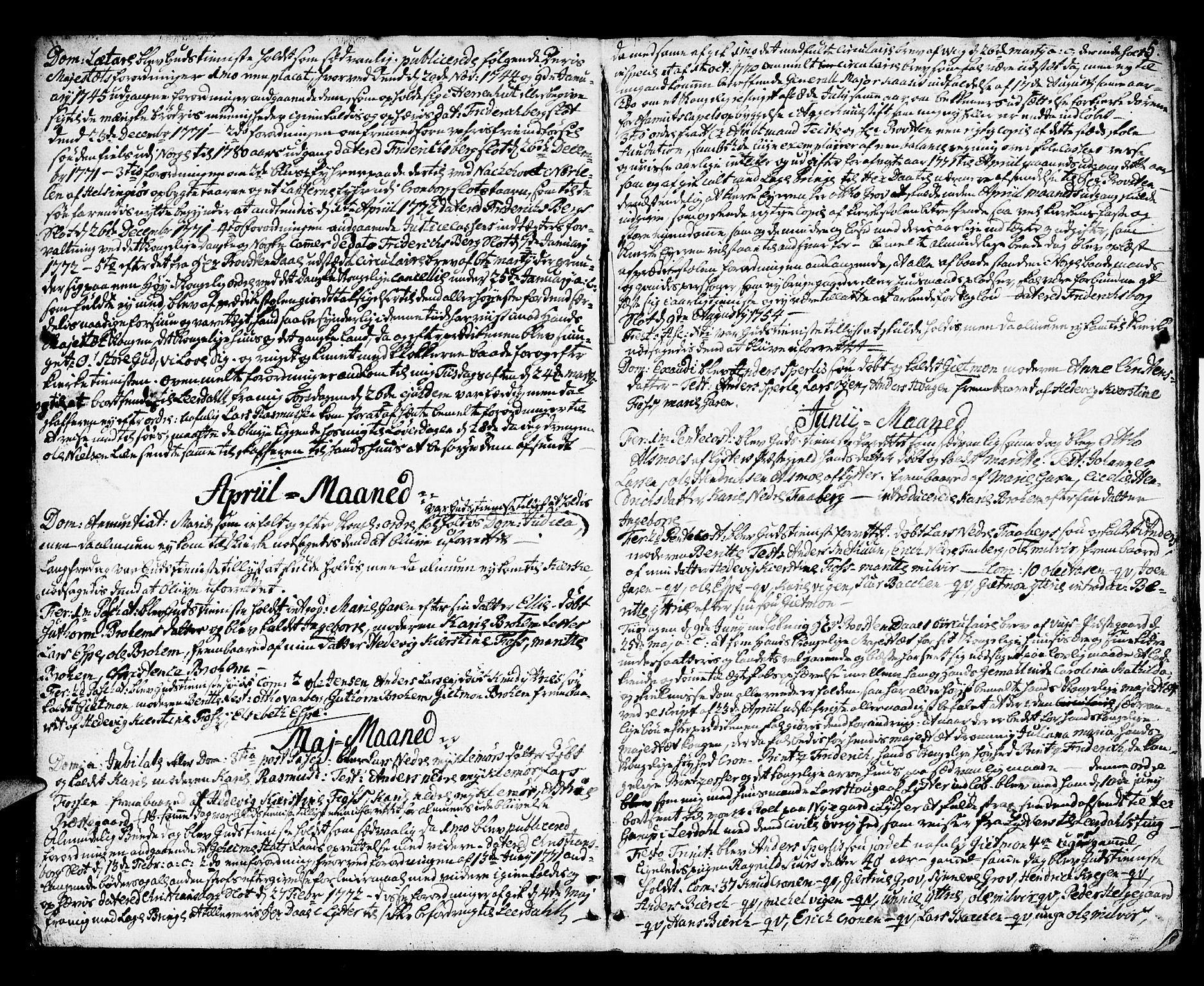 Jostedal sokneprestembete, AV/SAB-A-80601/H/Haa/Haaa/L0002: Parish register (official) no. A 2, 1770-1806, p. 5