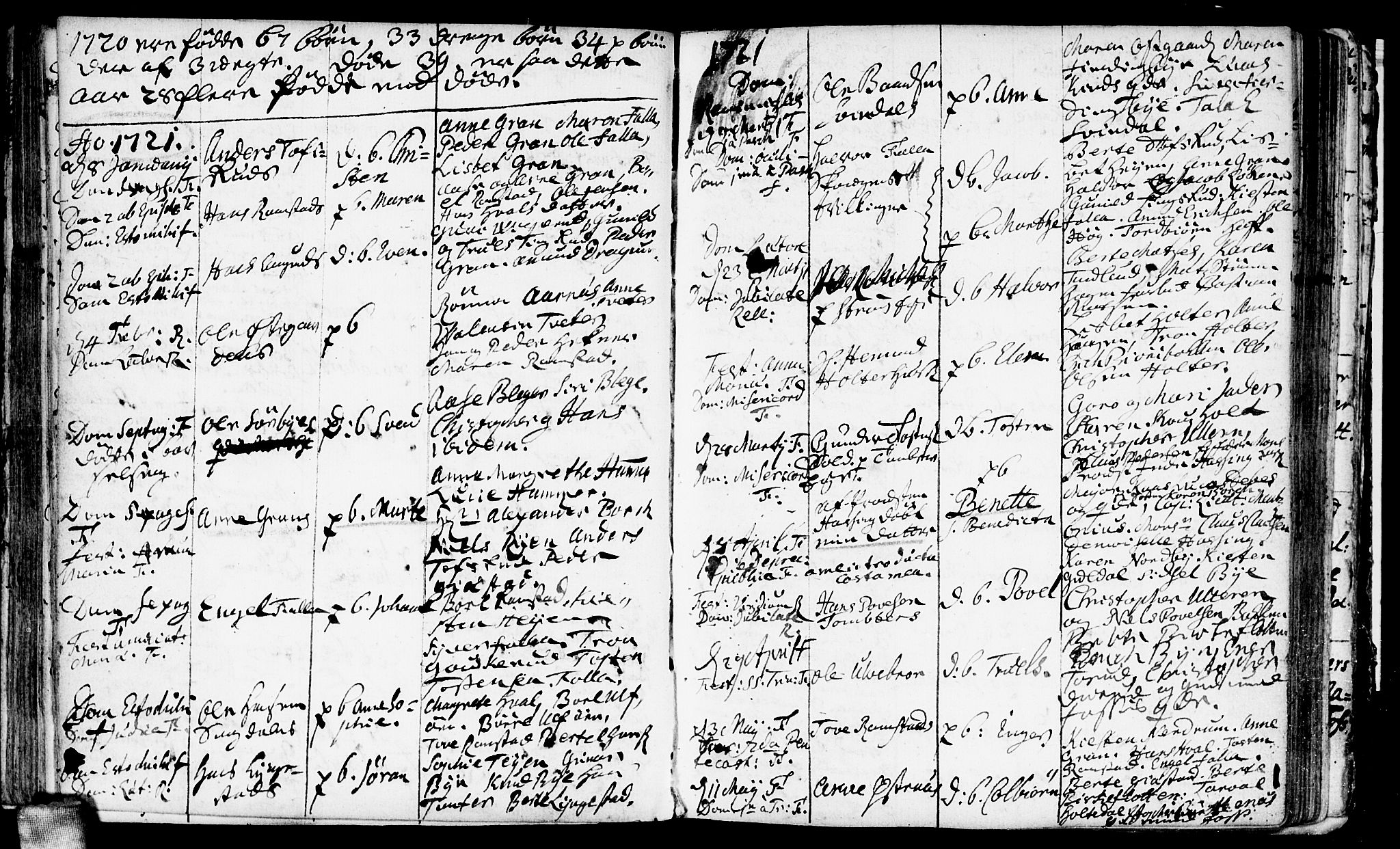 Fet prestekontor Kirkebøker, AV/SAO-A-10370a/F/Fa/L0001: Parish register (official) no. I 1, 1716-1751, p. 60