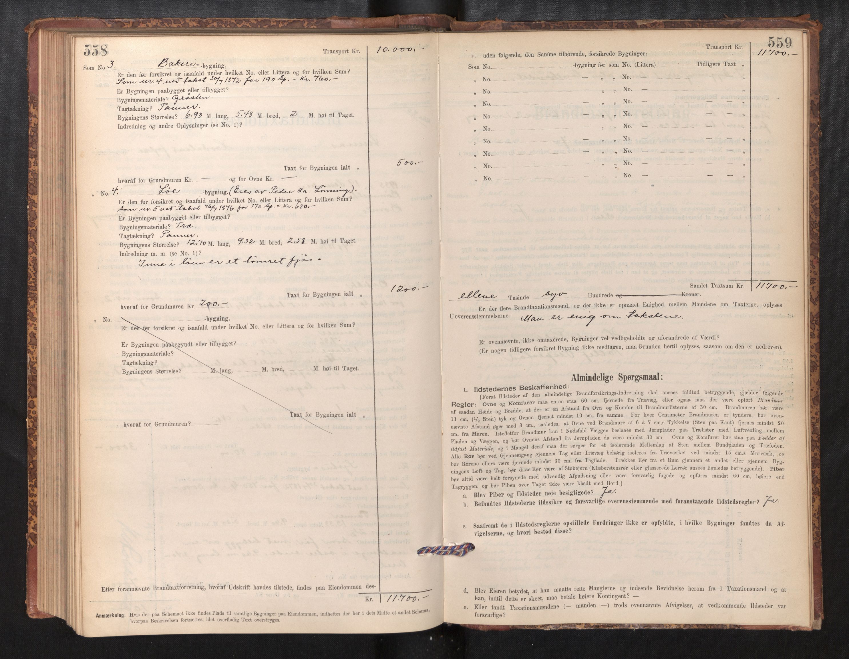 Lensmannen i Finnås, AV/SAB-A-31901/0012/L0002: Branntakstprotokoll, skjematakst, 1894-1954, p. 558-559