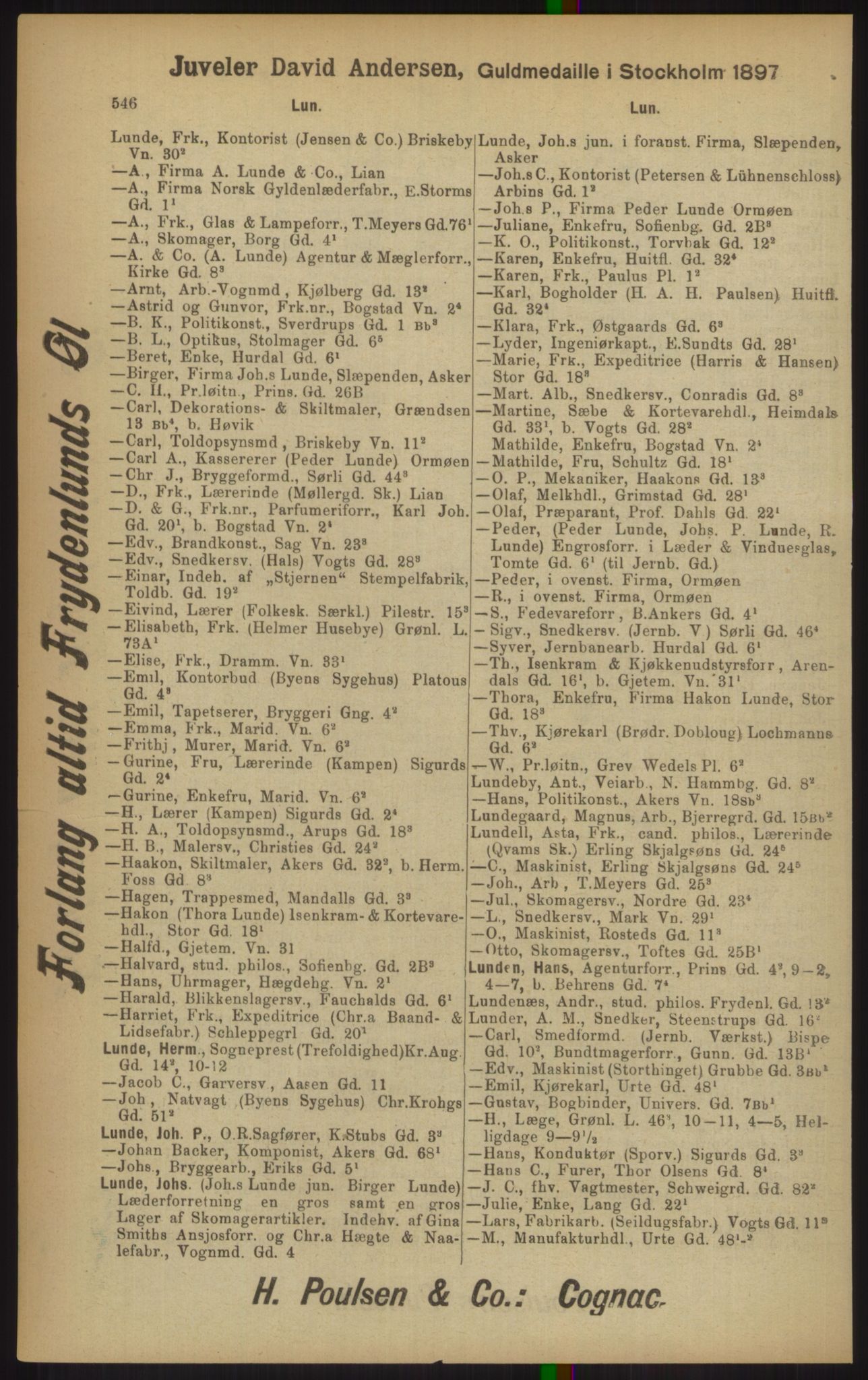 Kristiania/Oslo adressebok, PUBL/-, 1902, p. 546