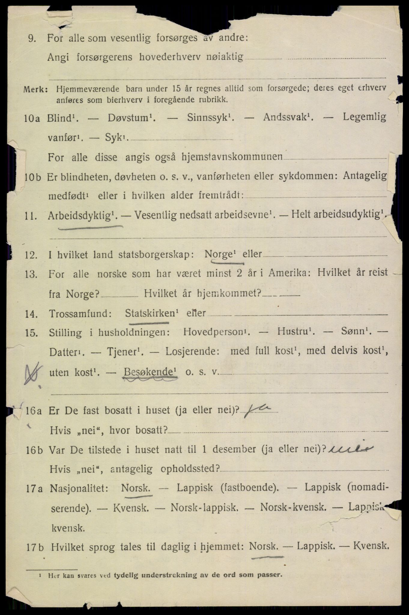 SAT, 1920 census for Borge, 1920, p. 4296