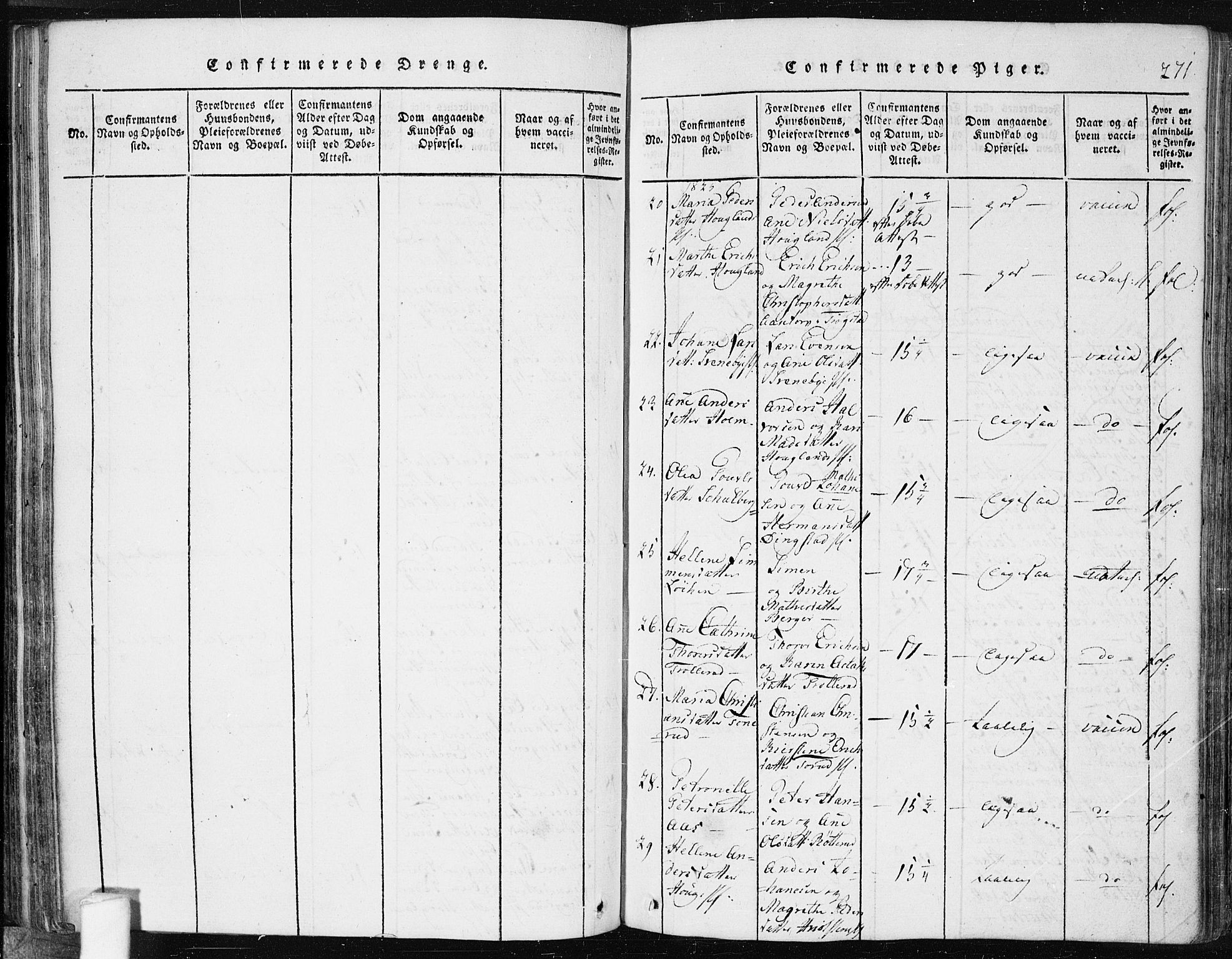 Spydeberg prestekontor Kirkebøker, SAO/A-10924/F/Fa/L0004: Parish register (official) no. I 4, 1814-1841, p. 271