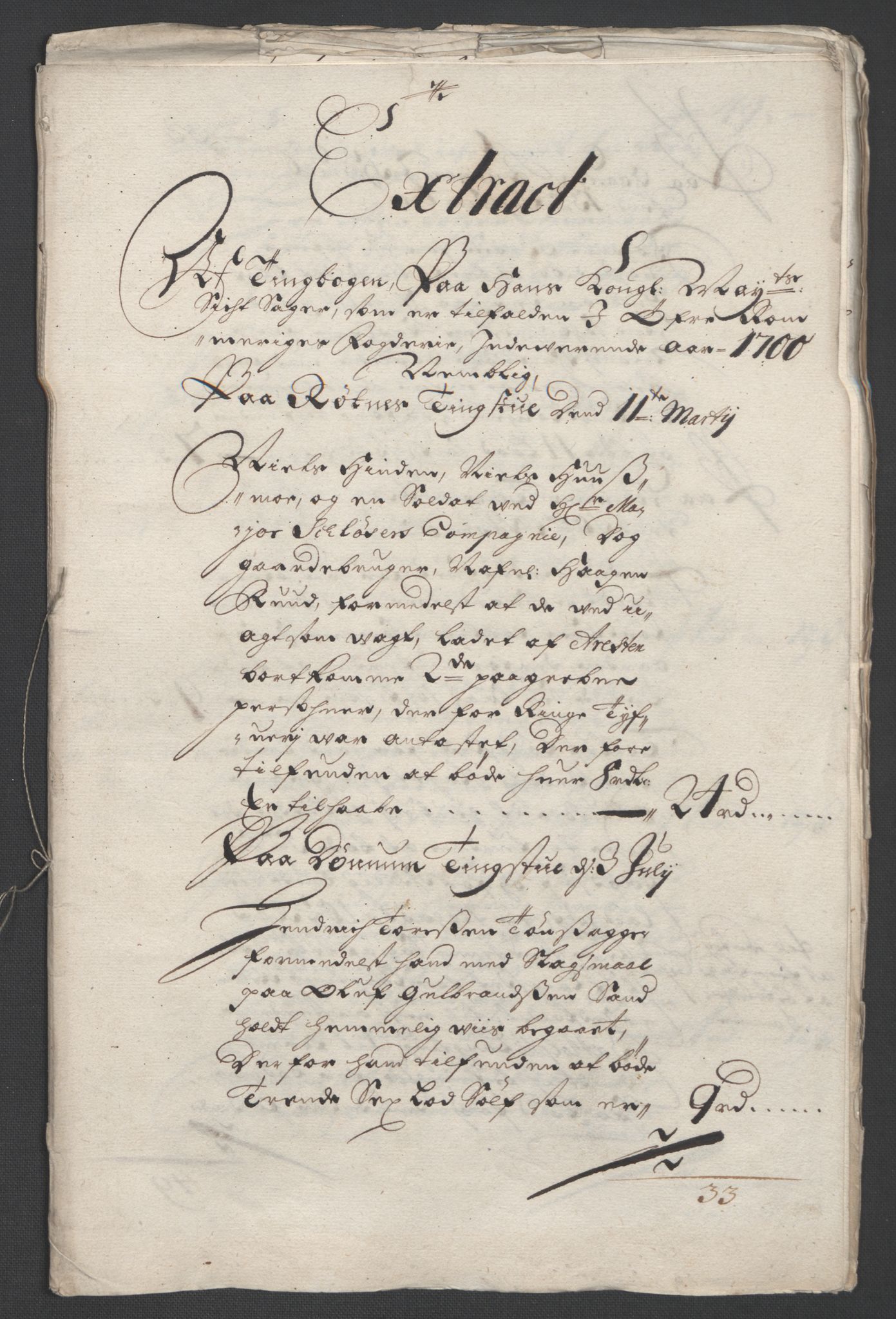 Rentekammeret inntil 1814, Reviderte regnskaper, Fogderegnskap, AV/RA-EA-4092/R12/L0712: Fogderegnskap Øvre Romerike, 1700, p. 64