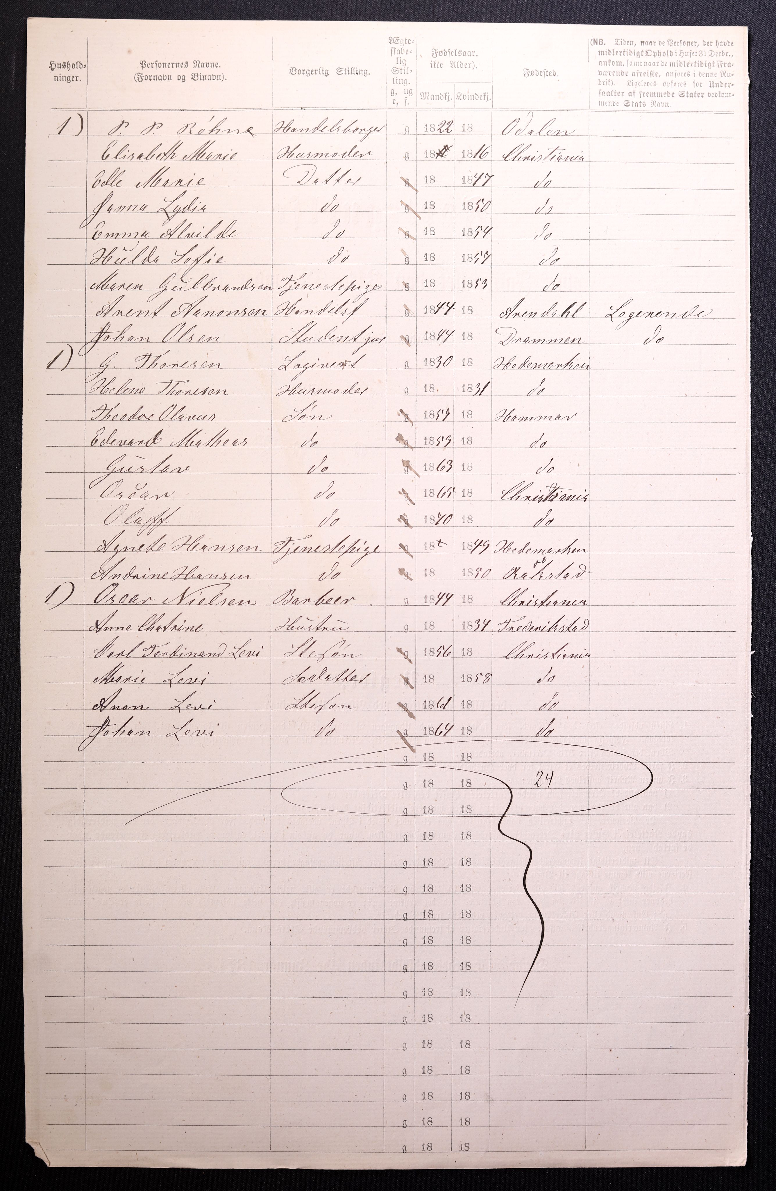 RA, 1870 census for 0301 Kristiania, 1870, p. 1962