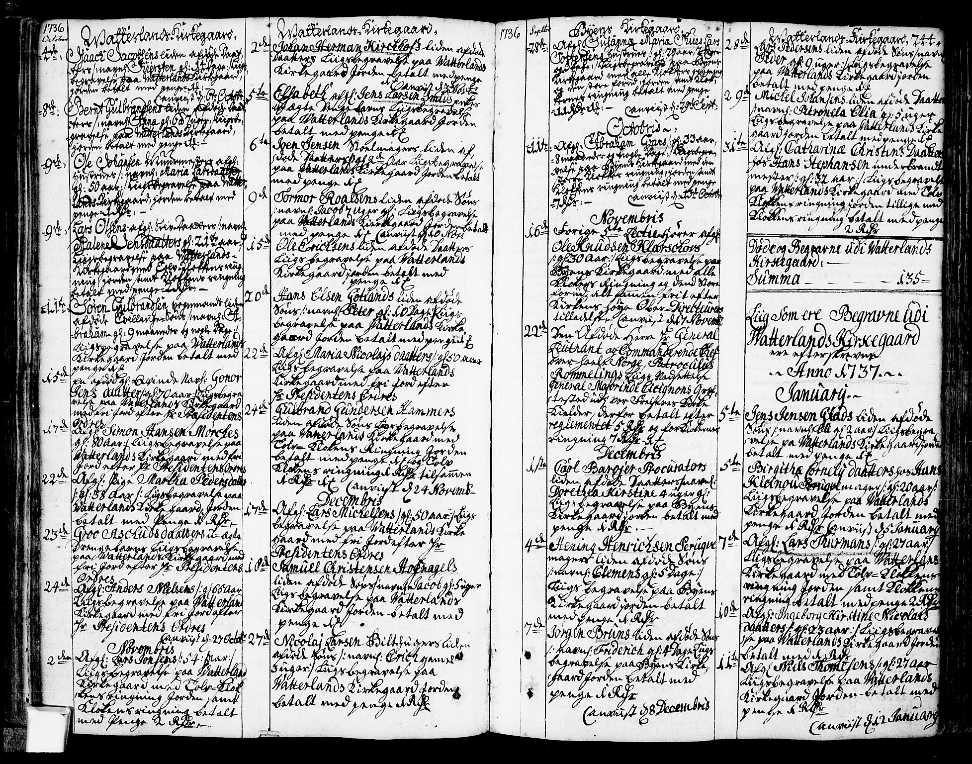 Oslo domkirke Kirkebøker, SAO/A-10752/F/Fa/L0003: Parish register (official) no. 3, 1731-1743, p. 244