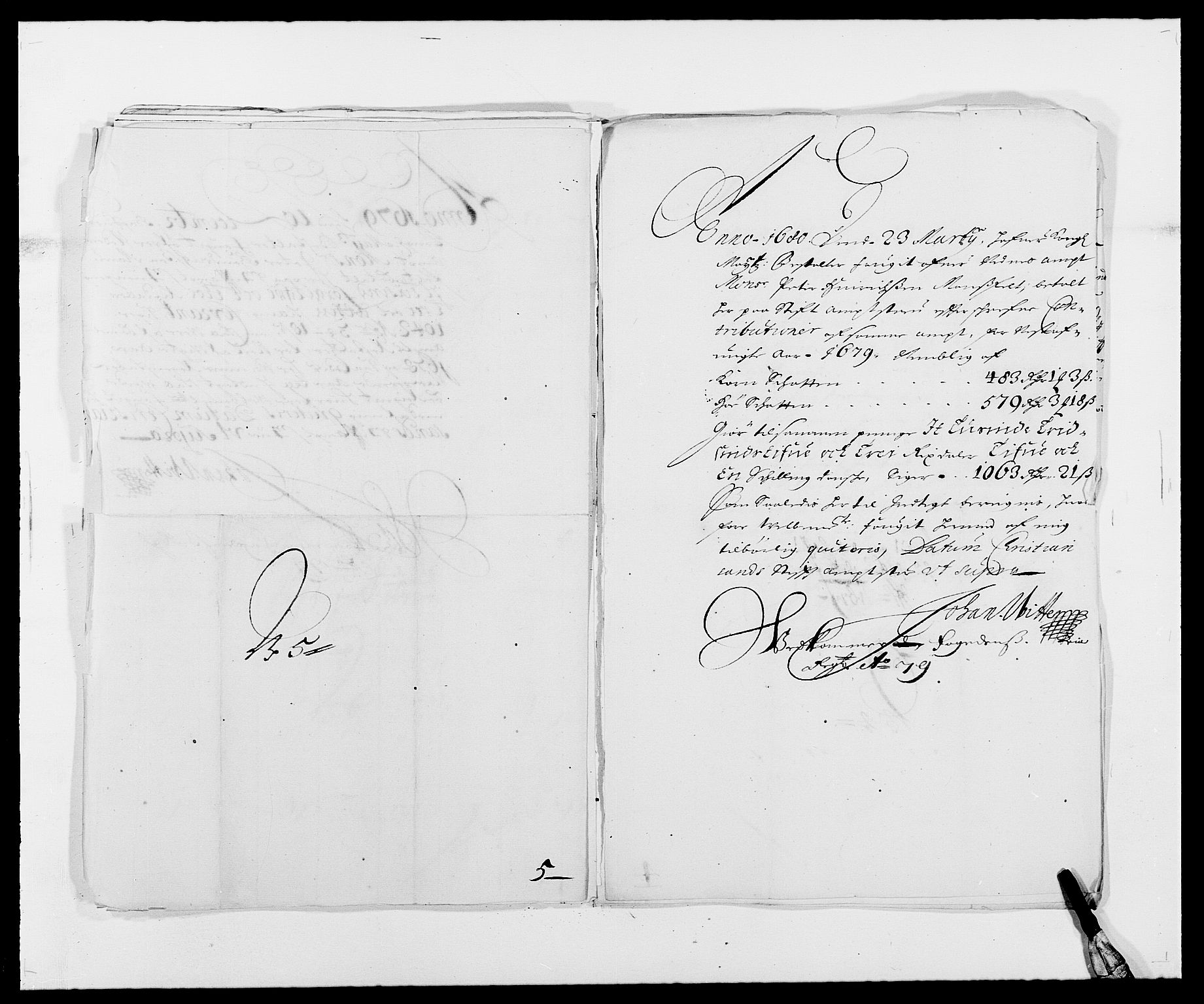 Rentekammeret inntil 1814, Reviderte regnskaper, Fogderegnskap, AV/RA-EA-4092/R39/L2303: Fogderegnskap Nedenes, 1679, p. 11