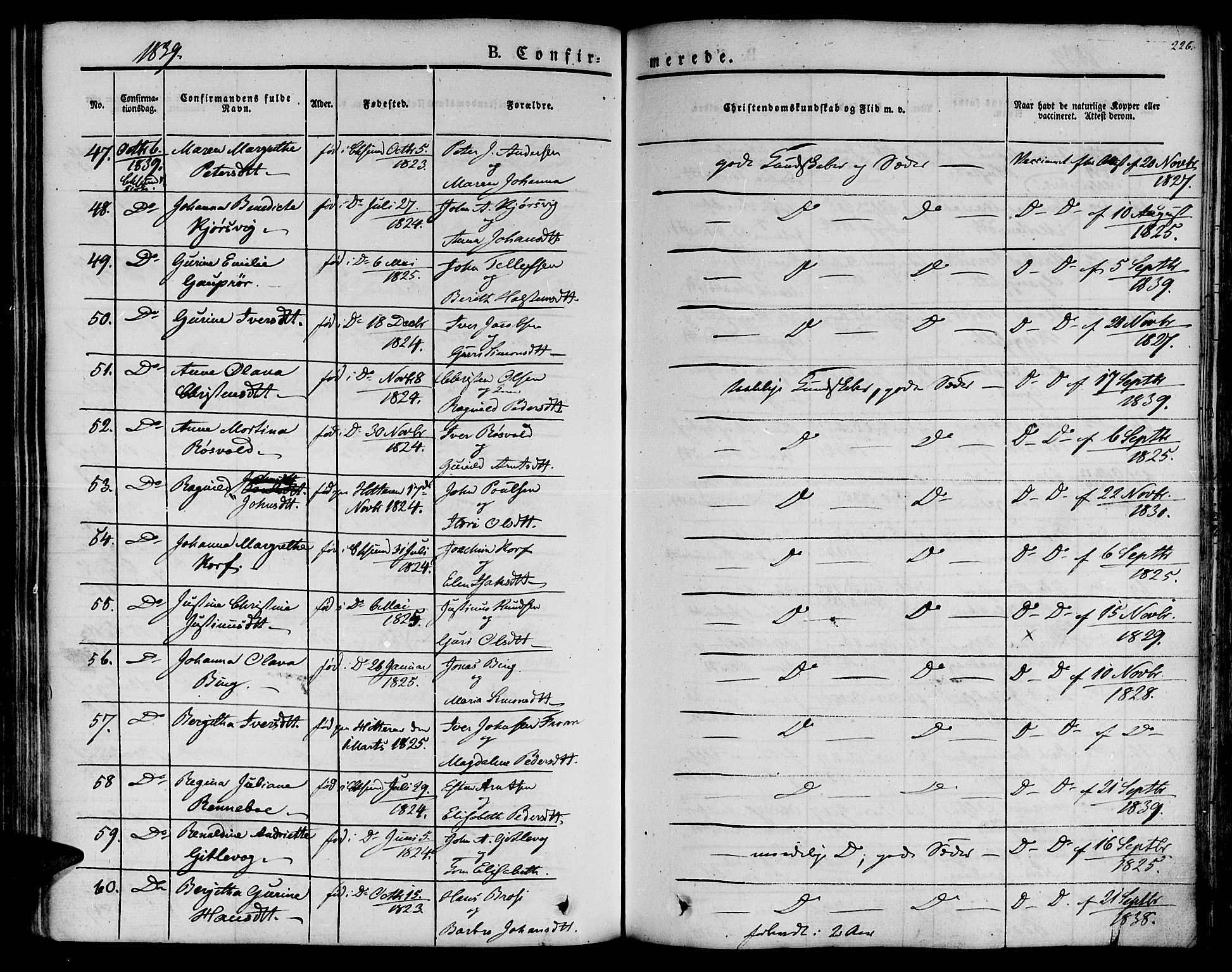 Ministerialprotokoller, klokkerbøker og fødselsregistre - Møre og Romsdal, AV/SAT-A-1454/572/L0843: Parish register (official) no. 572A06, 1832-1842, p. 226