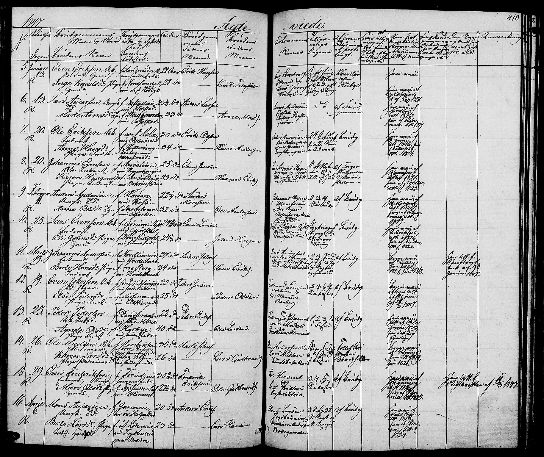 Ringsaker prestekontor, AV/SAH-PREST-014/L/La/L0005: Parish register (copy) no. 5, 1839-1850, p. 410