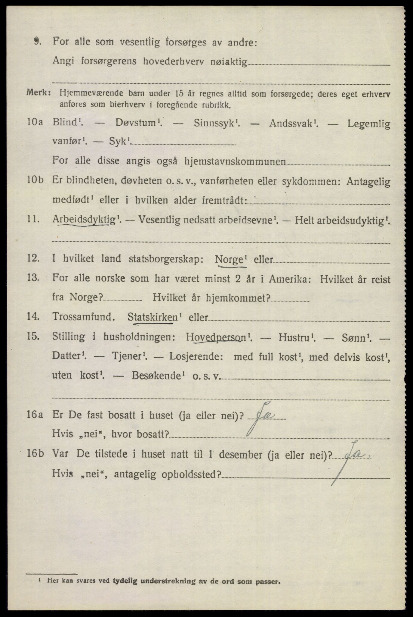 SAKO, 1920 census for Gol, 1920, p. 2183