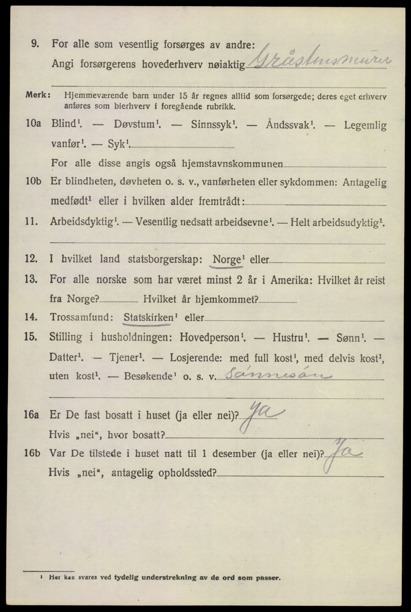 SAKO, 1920 census for Lardal, 1920, p. 3996