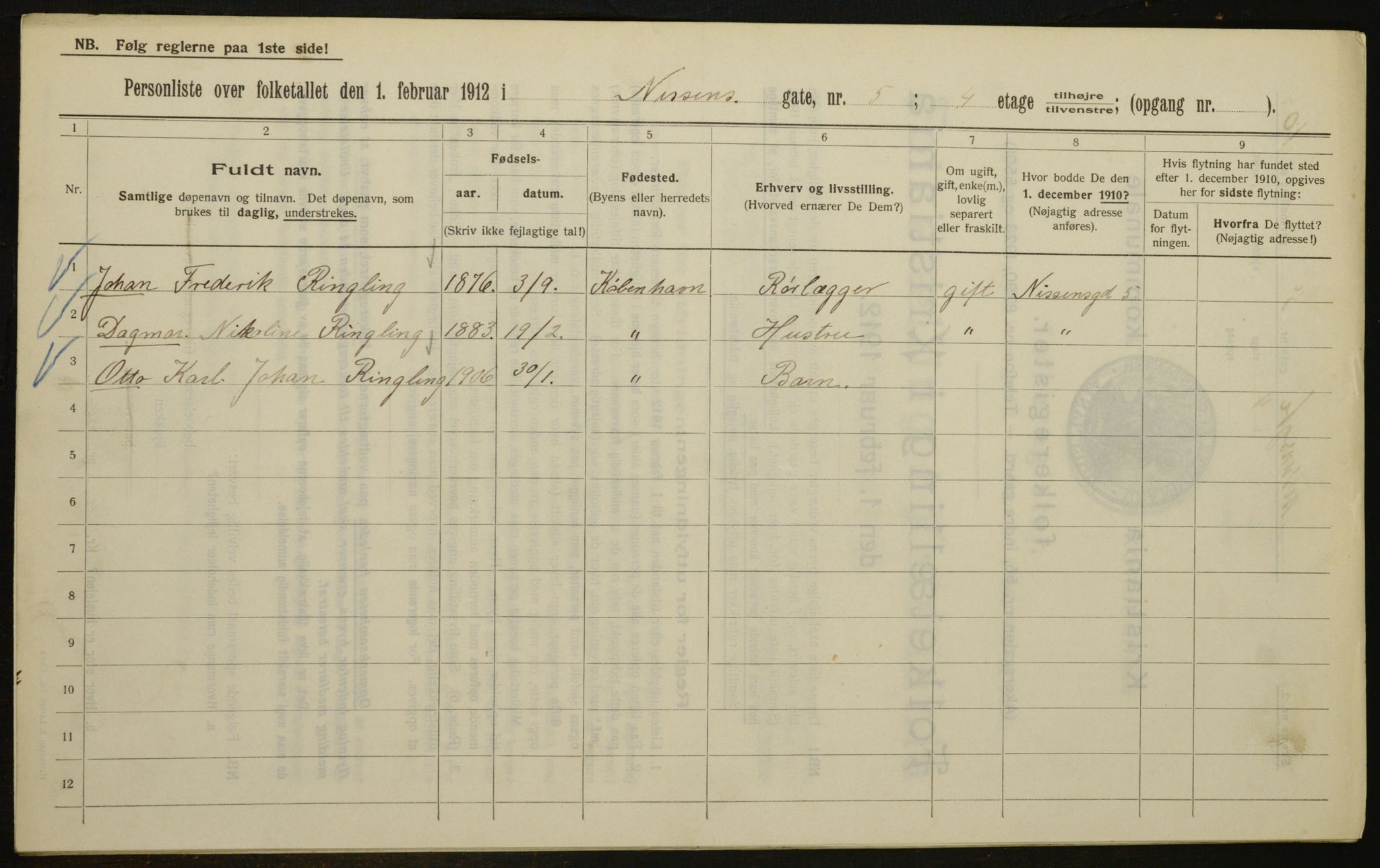 OBA, Municipal Census 1912 for Kristiania, 1912, p. 71771